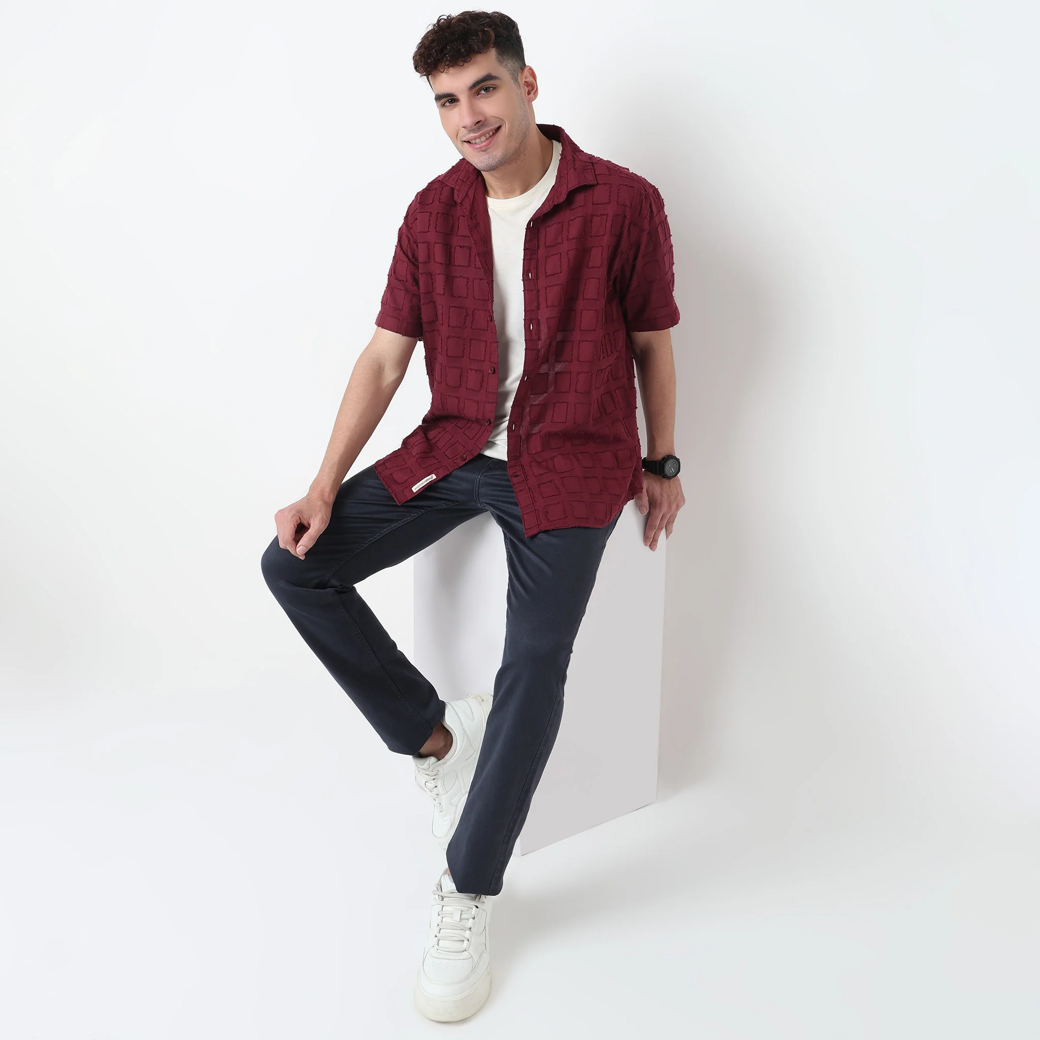 Solid Cotton Cuban Shirt - Image 12