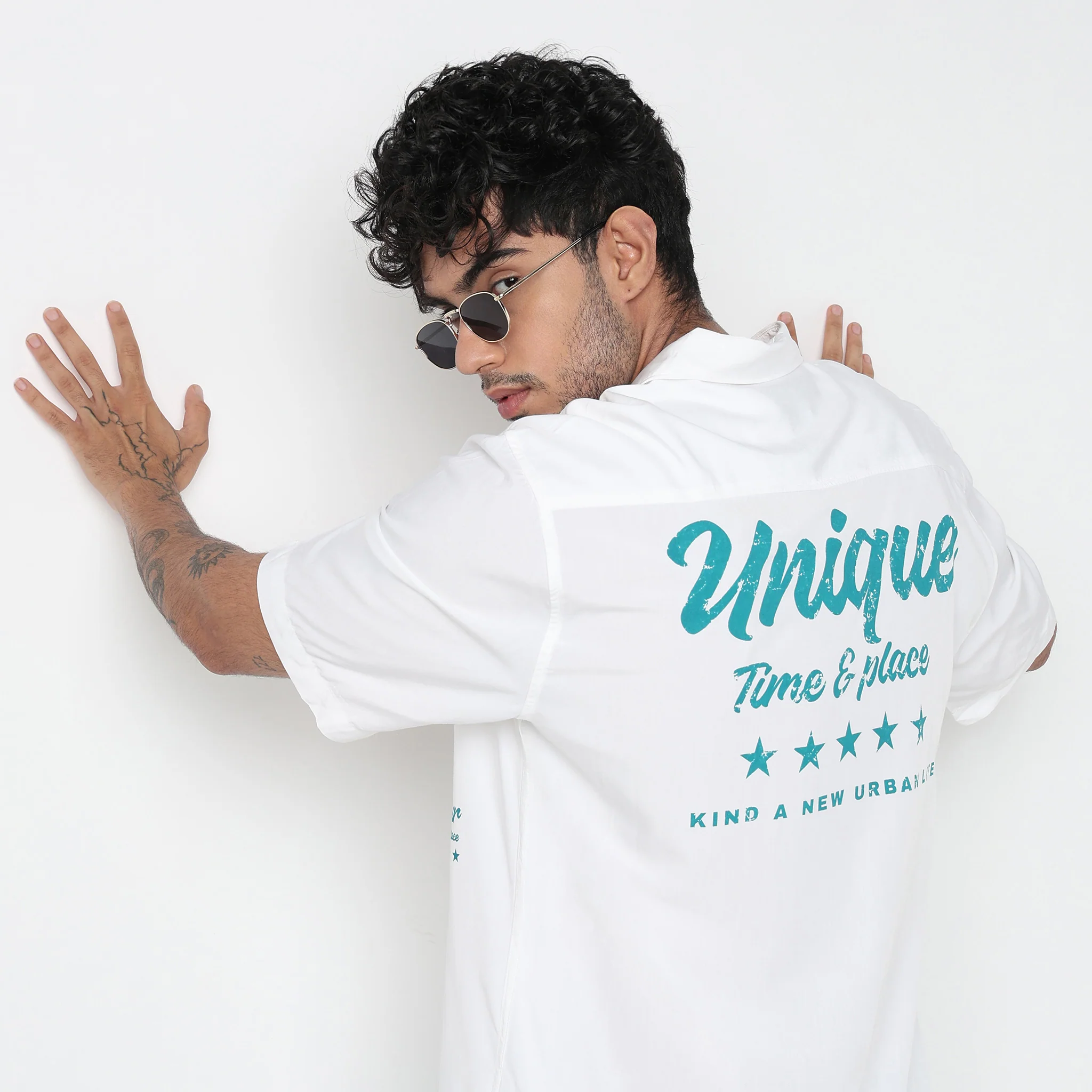 Cotton Solid Cuban Shirt