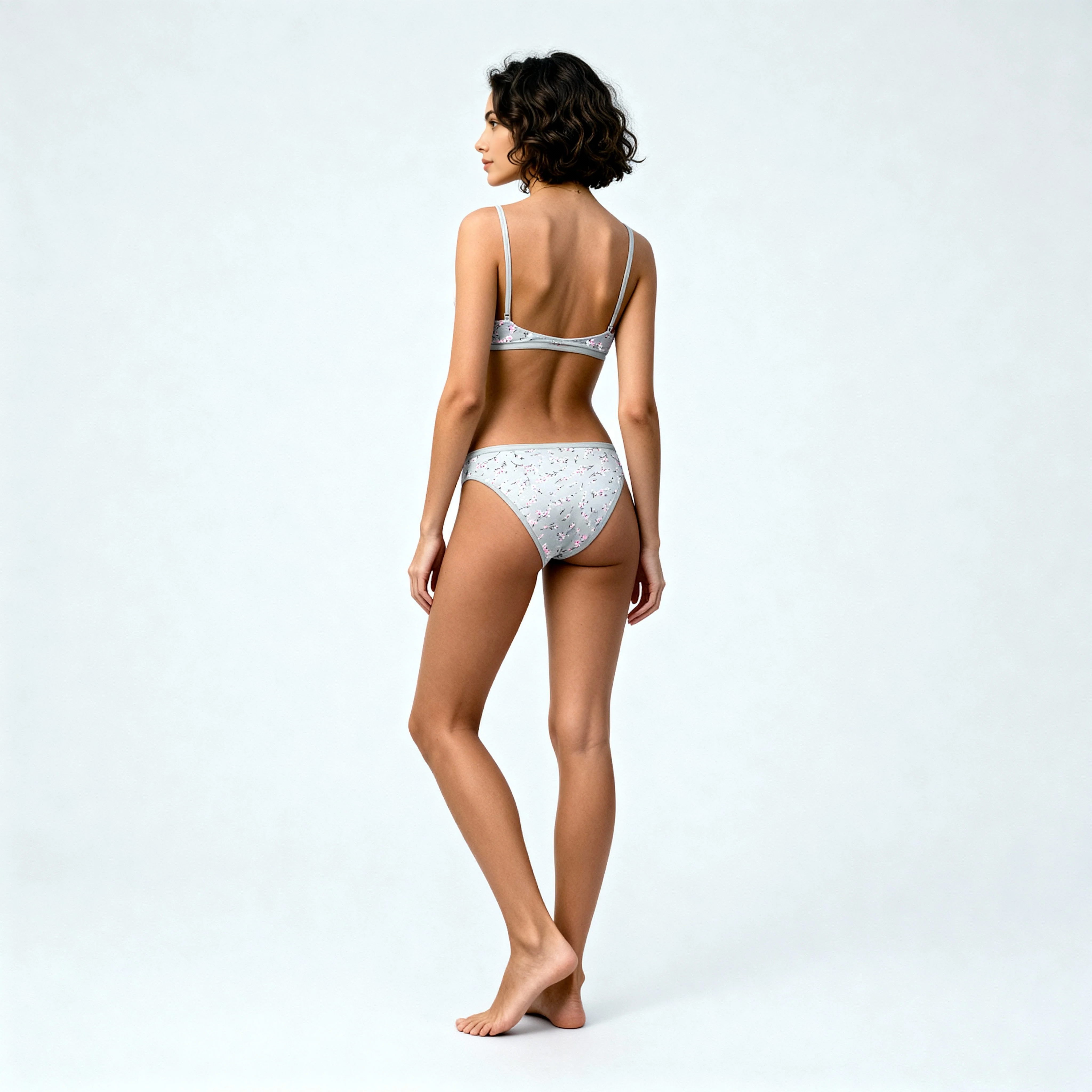 Cotton Solid Floral Printed Panties - Pack of 3 - Image 5
