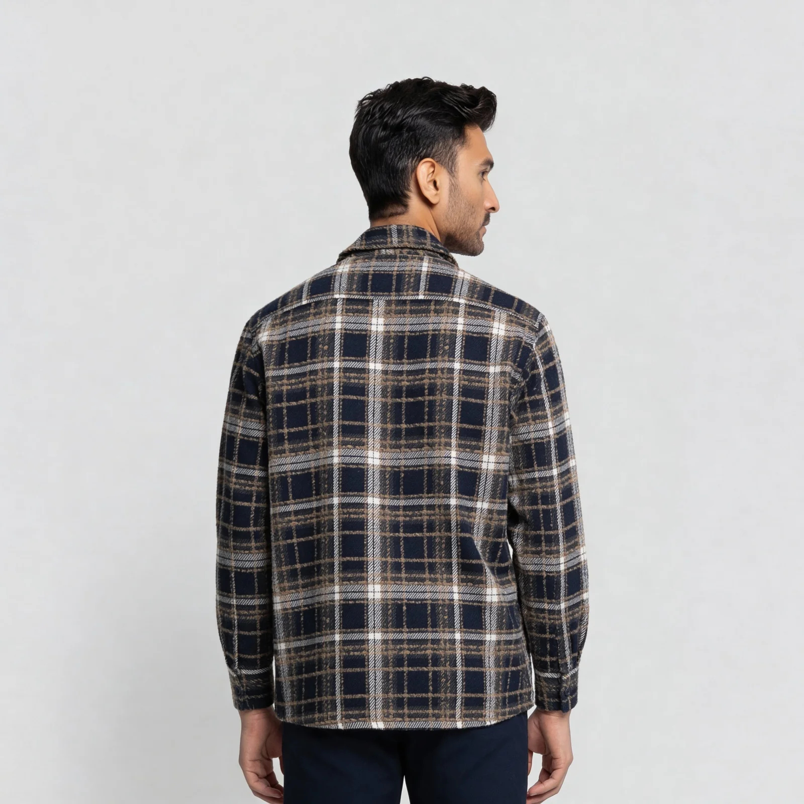 Checkered Cuban Collar Shaket - Image 3
