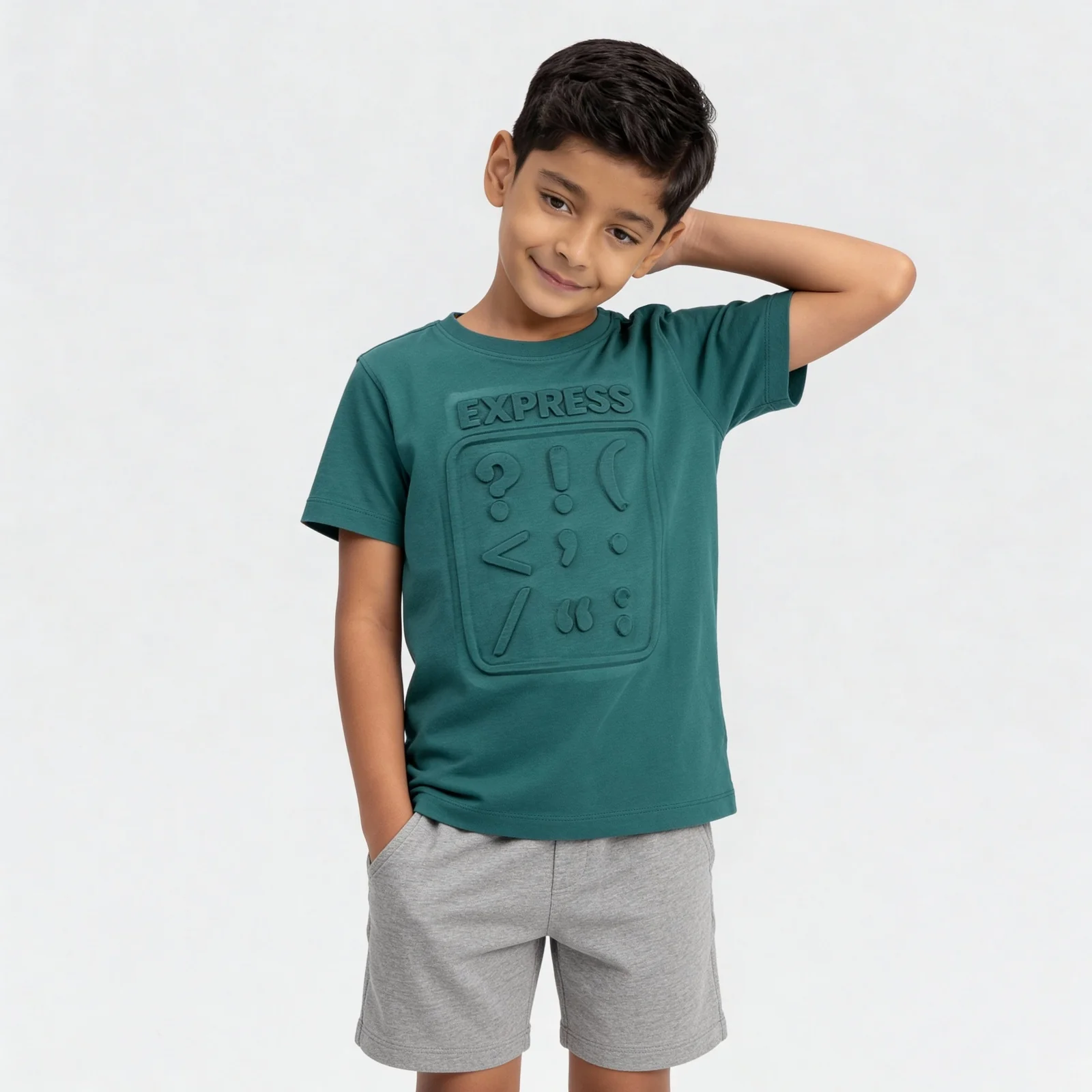 Boys Cotton Printed Crew Neck T-Shirt - Image 2