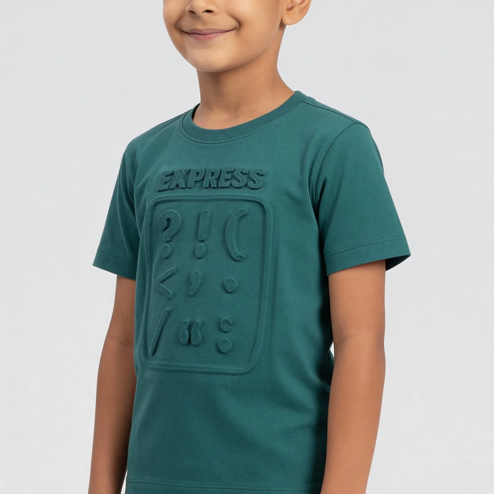 Boys Cotton Printed Crew Neck T-Shirt - Image 4