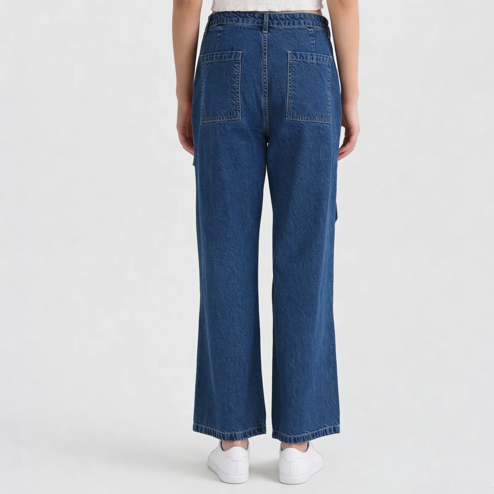 Highwaist Flared Cargo With Patch Pocket - Image 3