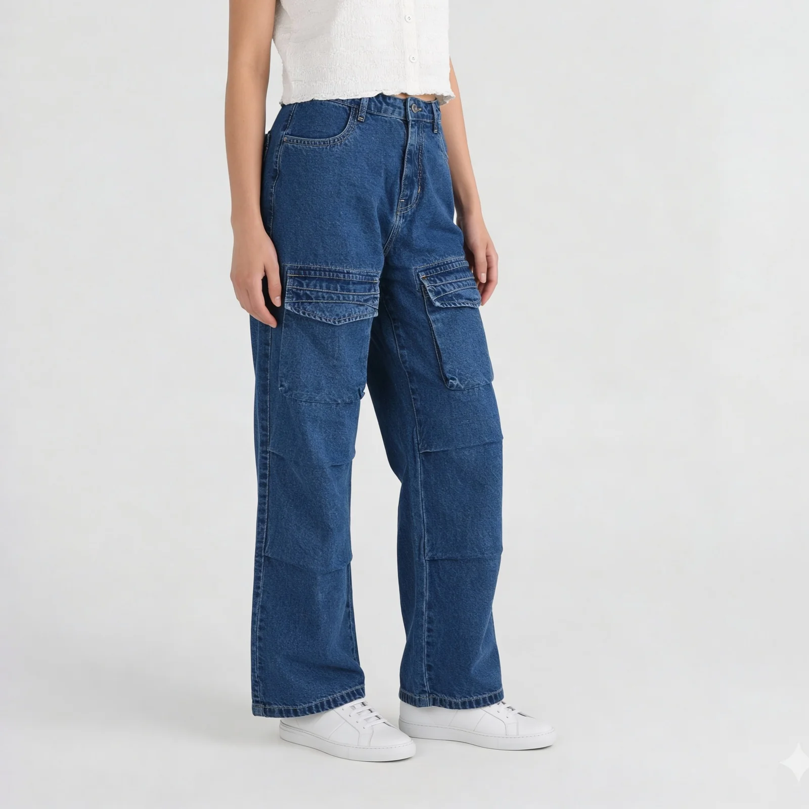 Highwaist Flared Cargo With Patch Pocket - Image 5