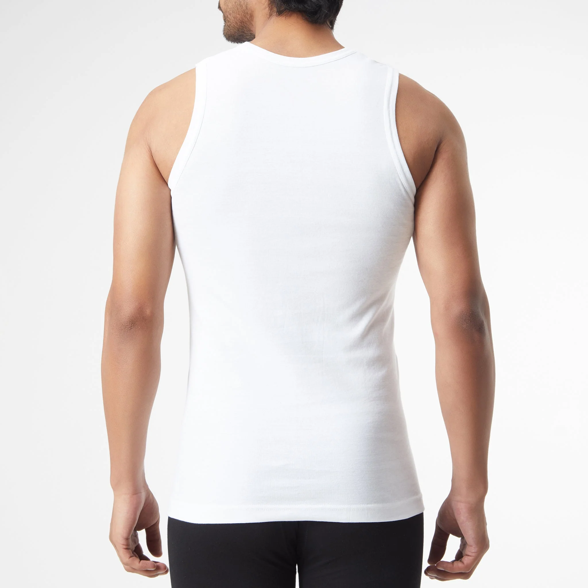 Cotton Solid Mens Vest - Image 3
