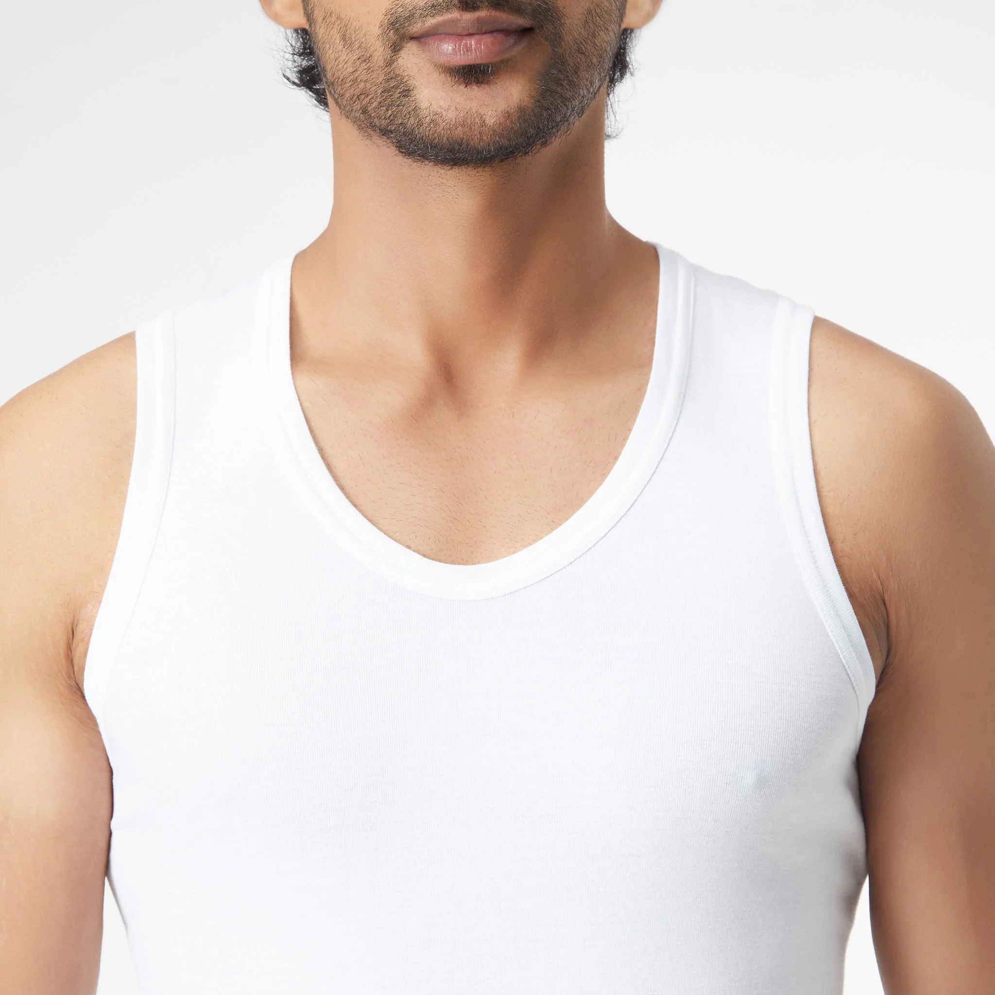 Cotton Solid Mens Vest - Image 4
