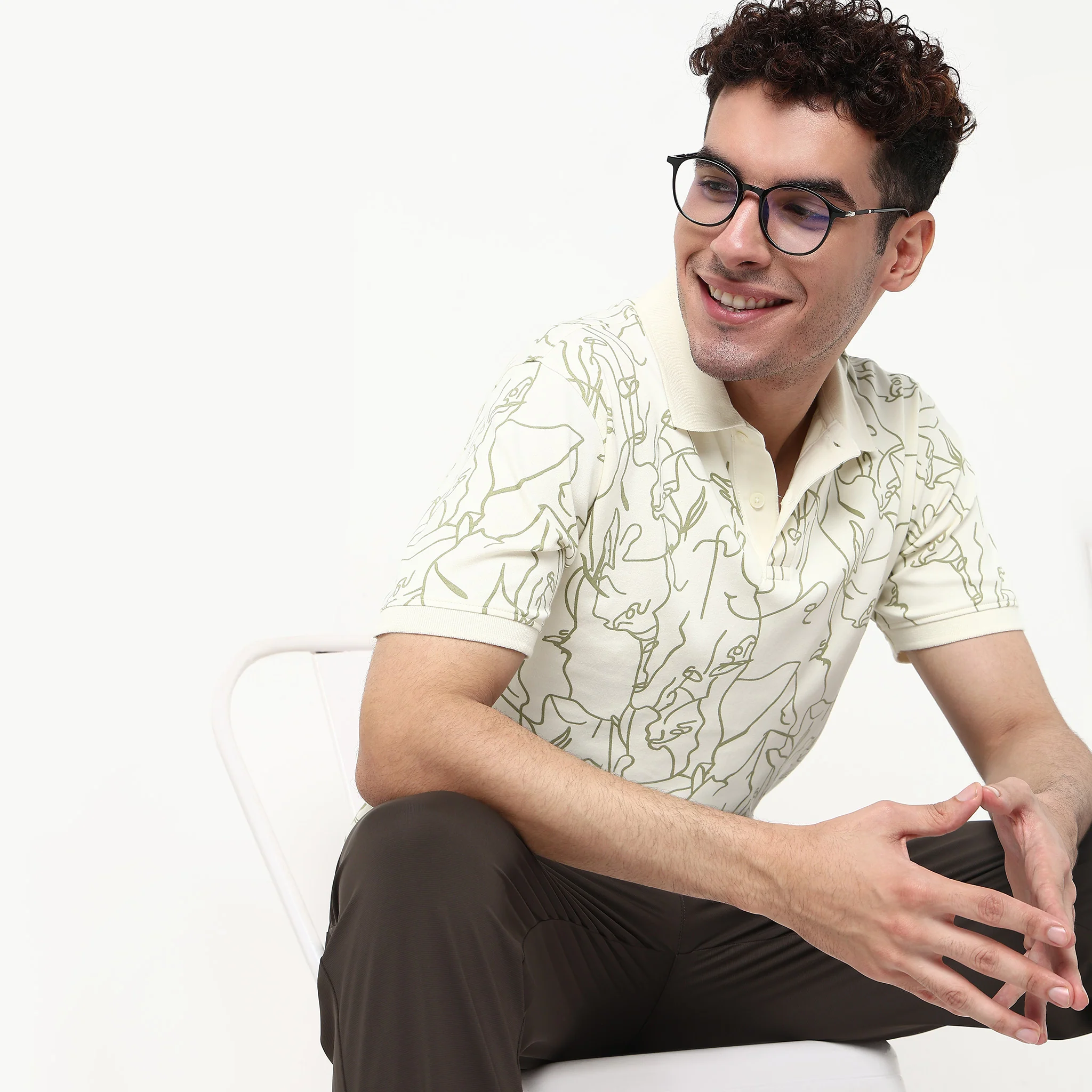 All Over Print Impressions Polo T-Shirt