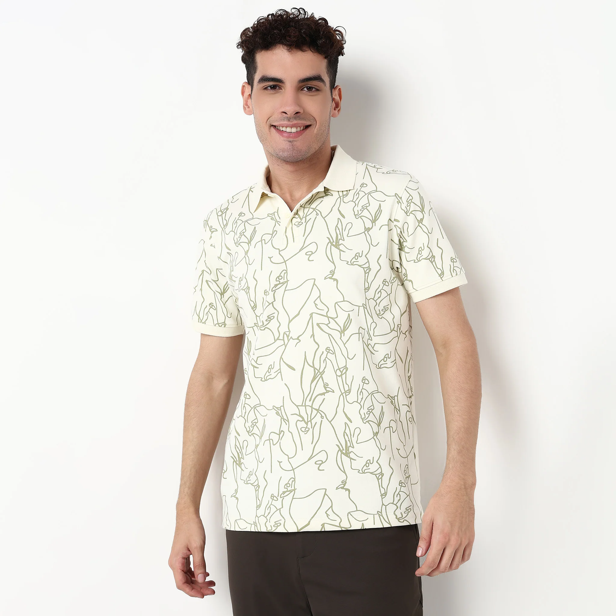 All Over Print Impressions Polo T-Shirt - Image 2
