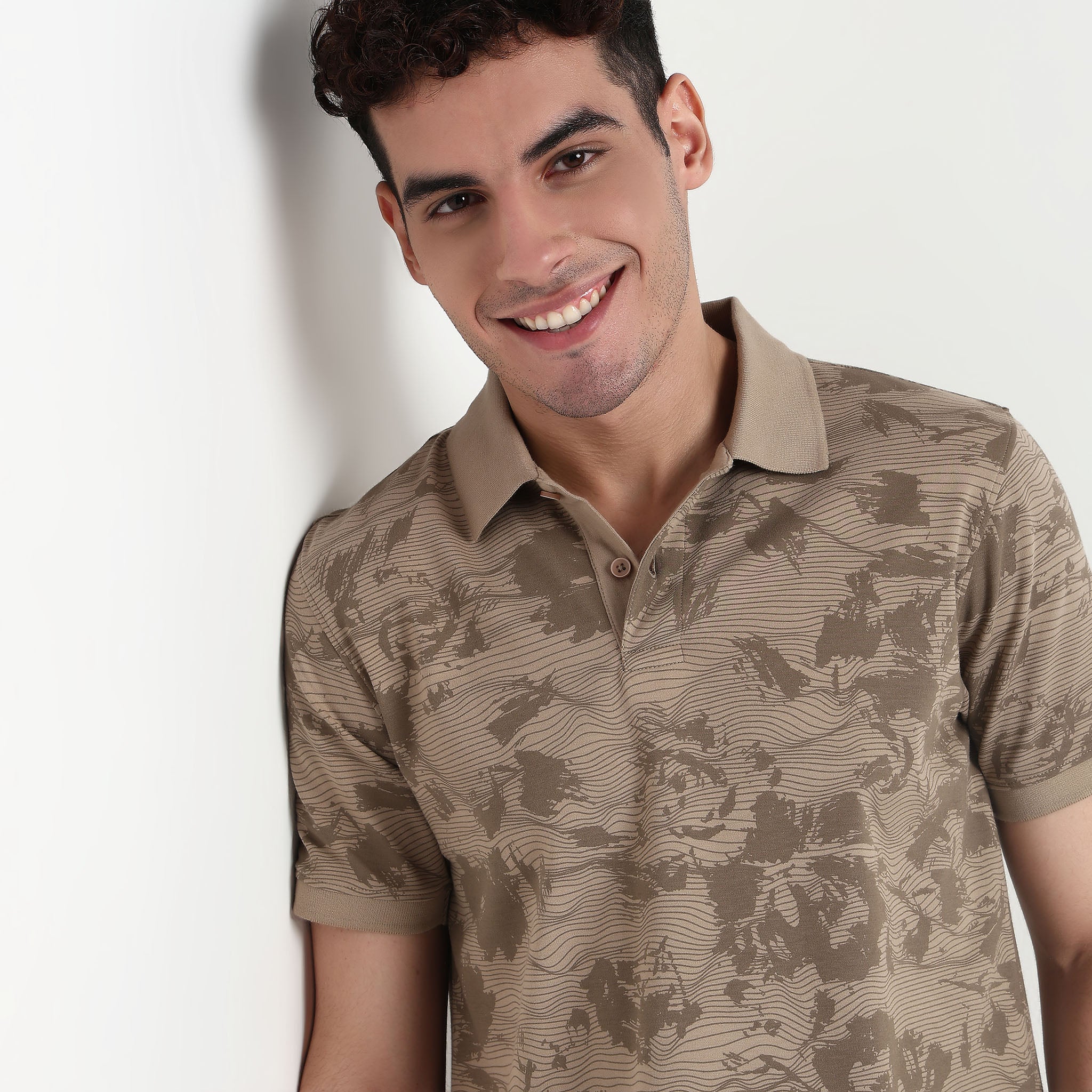 All Over Print Impressions Polo T-Shirt