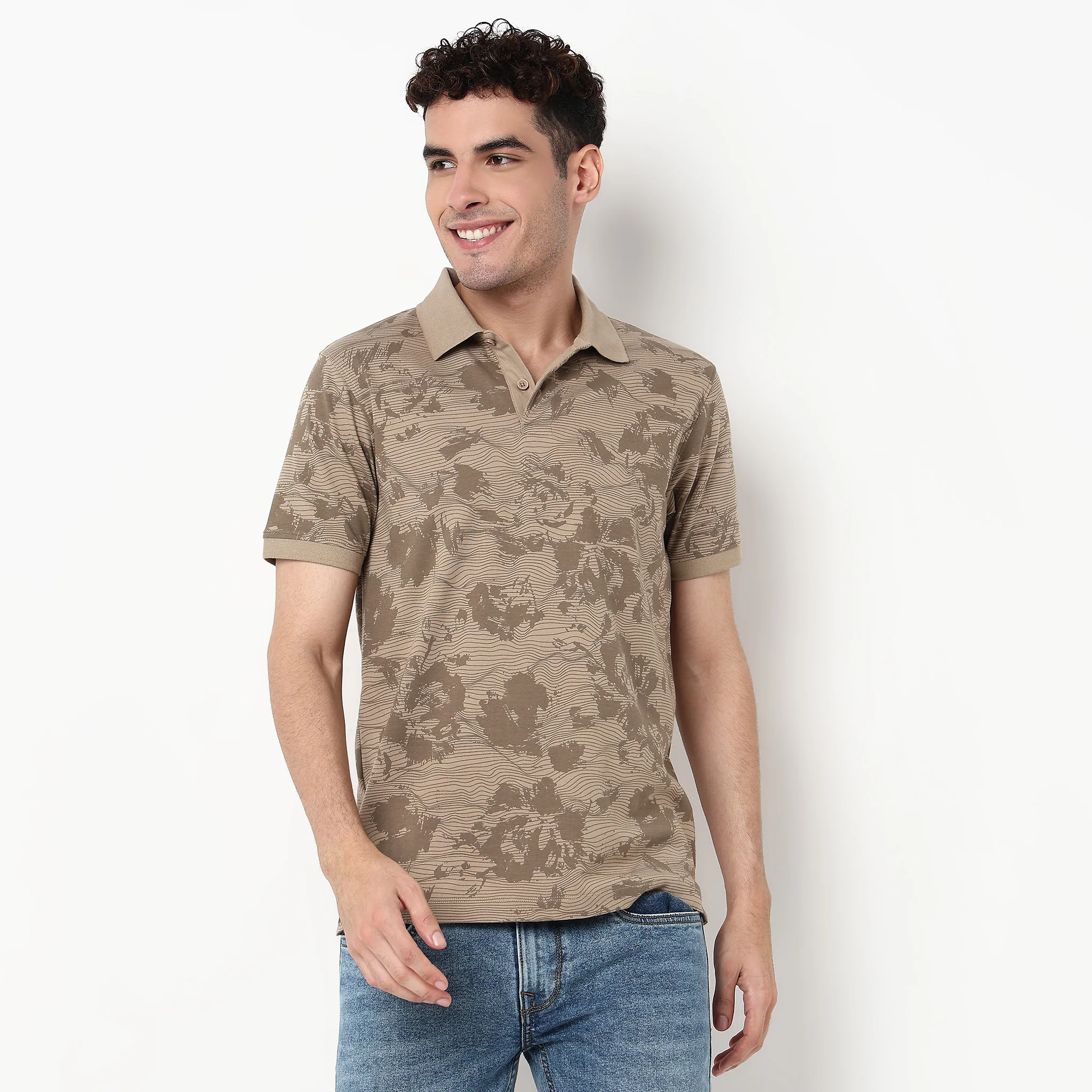 All Over Print Impressions Polo T-Shirt - Image 2