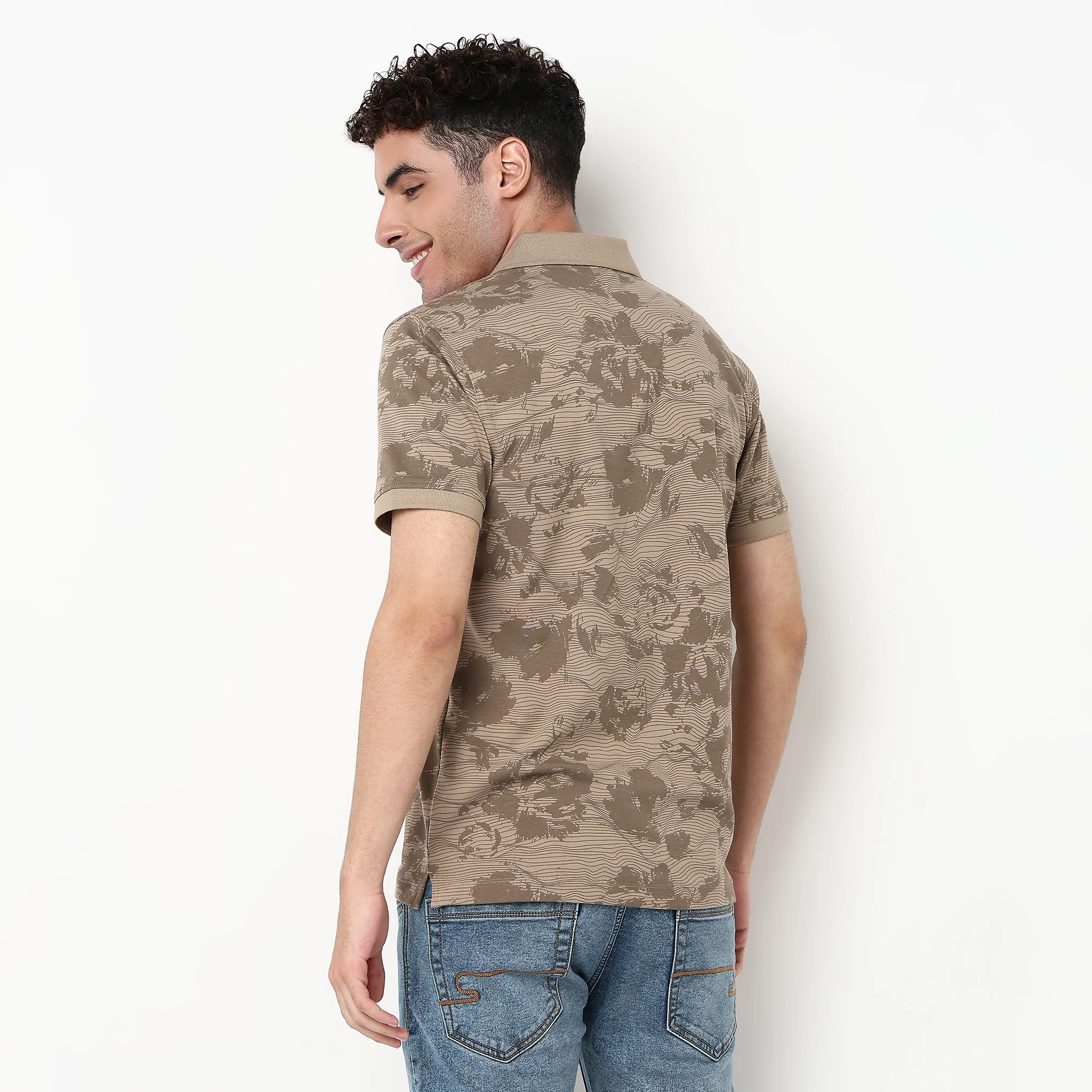 All Over Print Impressions Polo T-Shirt - Image 3