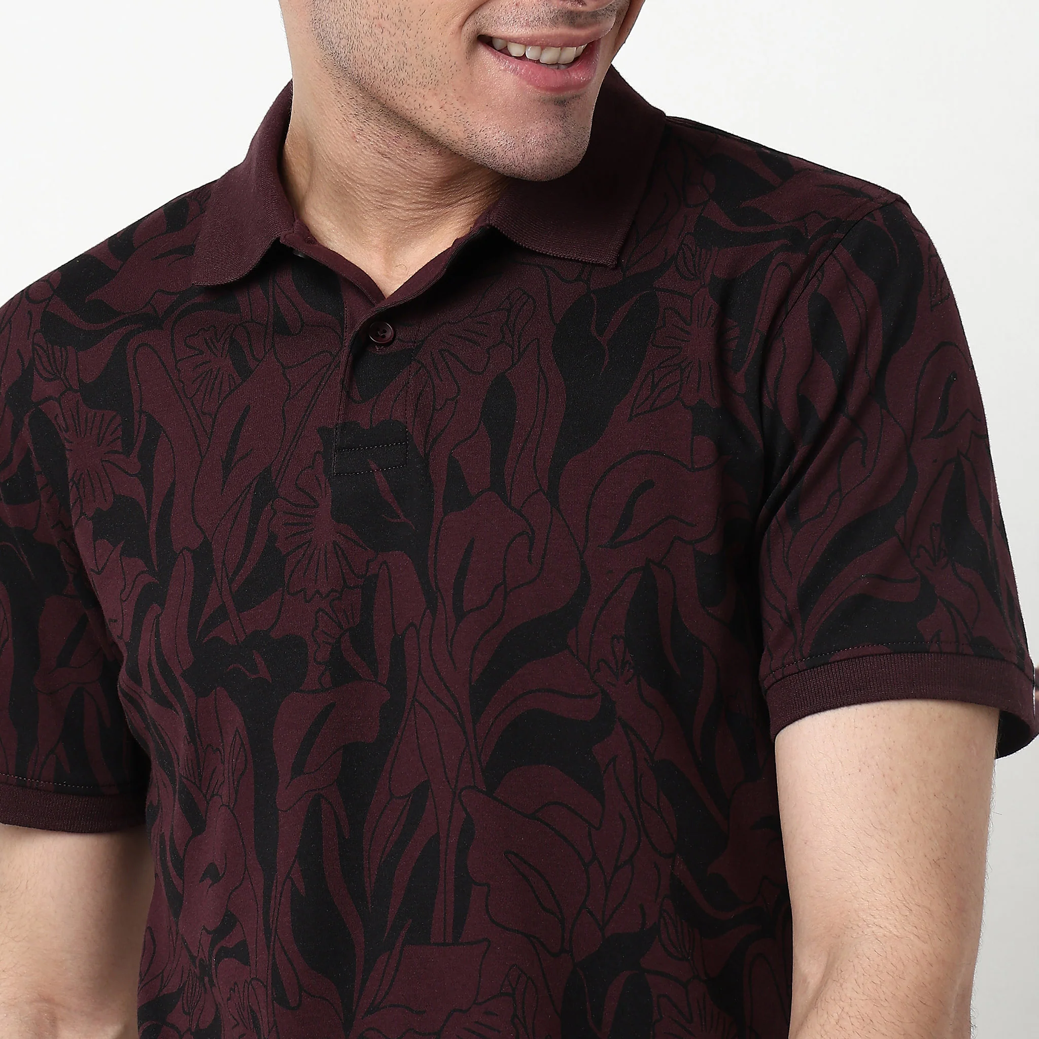 All Over Print Impressions Polo T-Shirt - Image 4