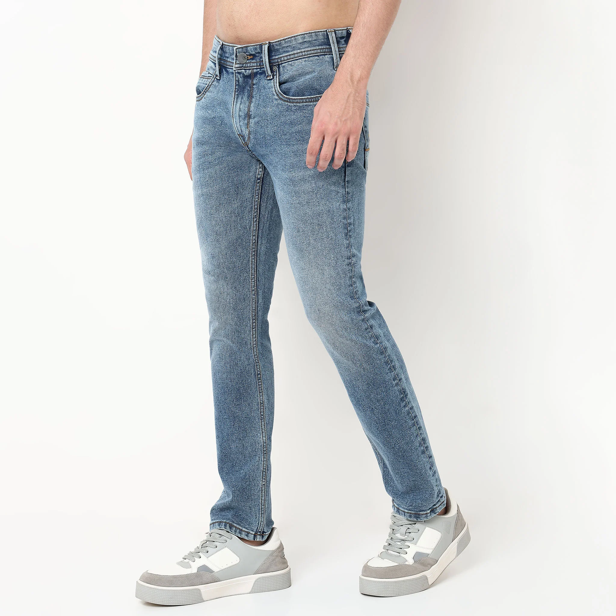 Slim Fit Ball Wash Jeans - Image 5