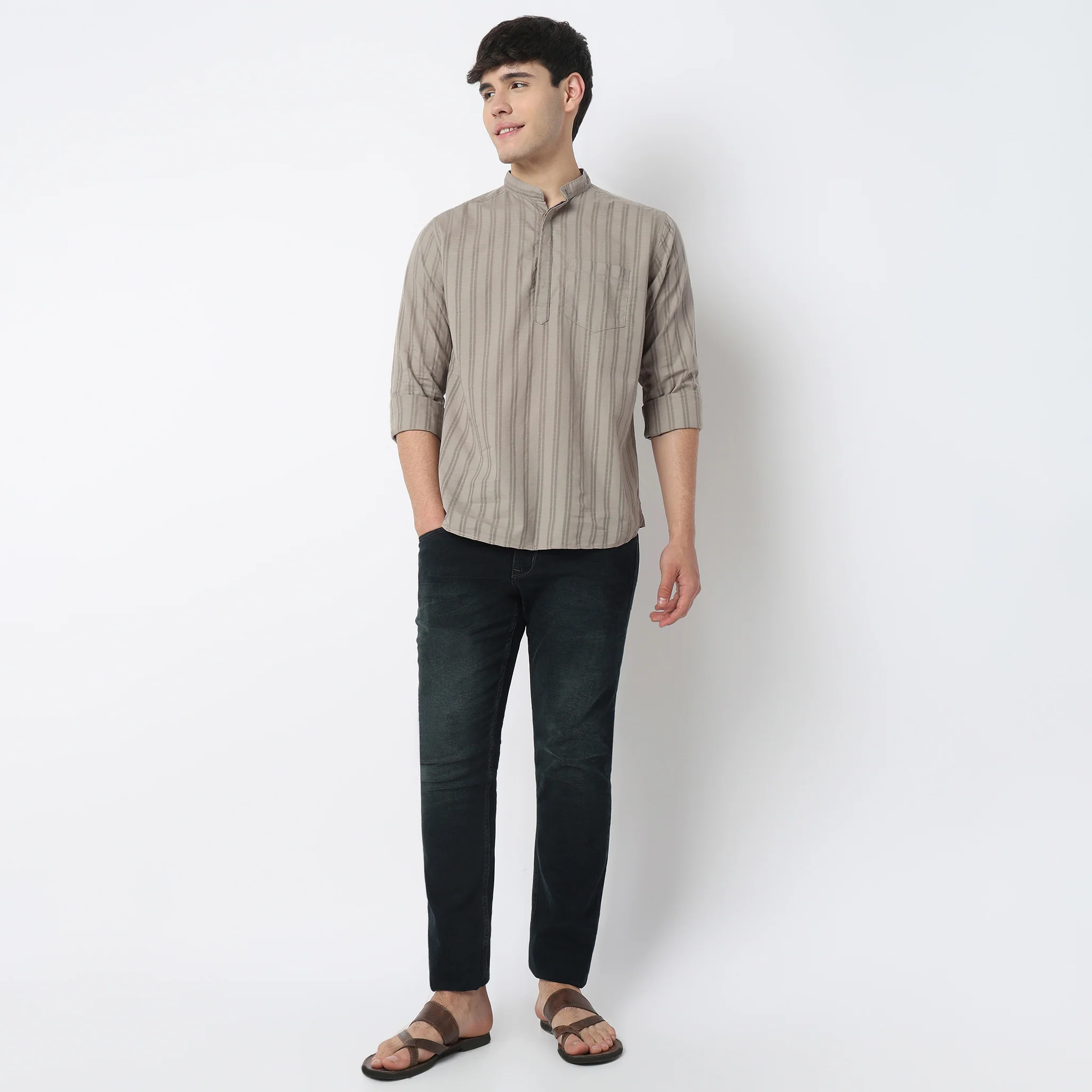 Cotton Striped Camper Shirt