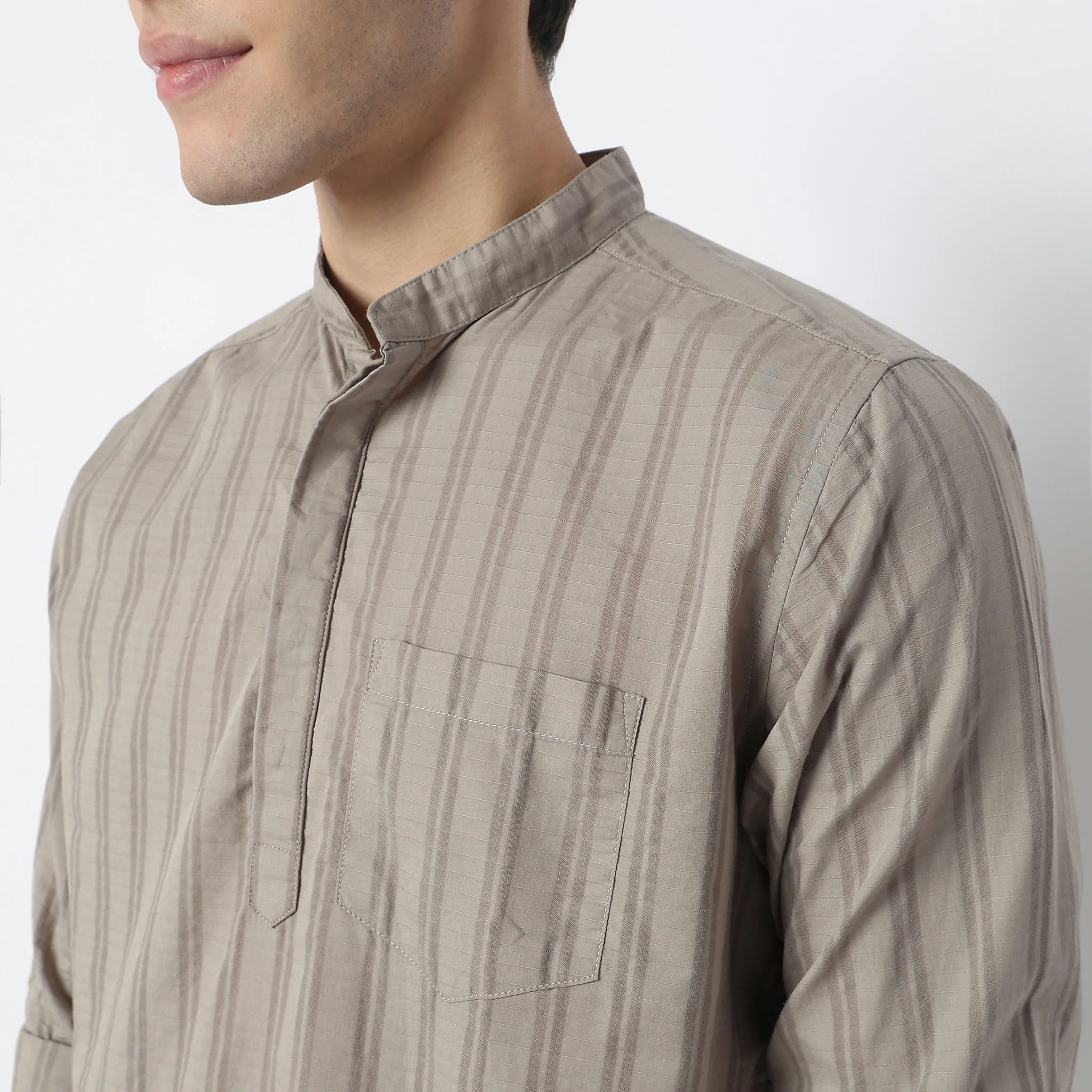 Cotton Striped Camper Shirt - Image 12