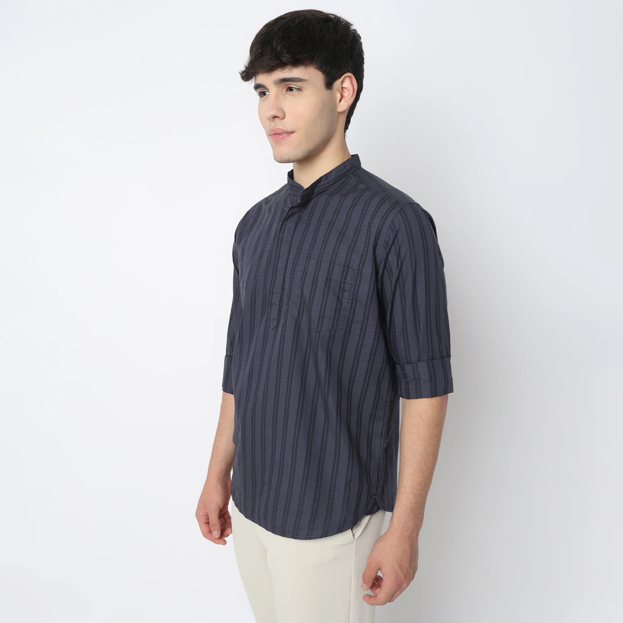 Cotton Striped Camper Shirt - Image 13