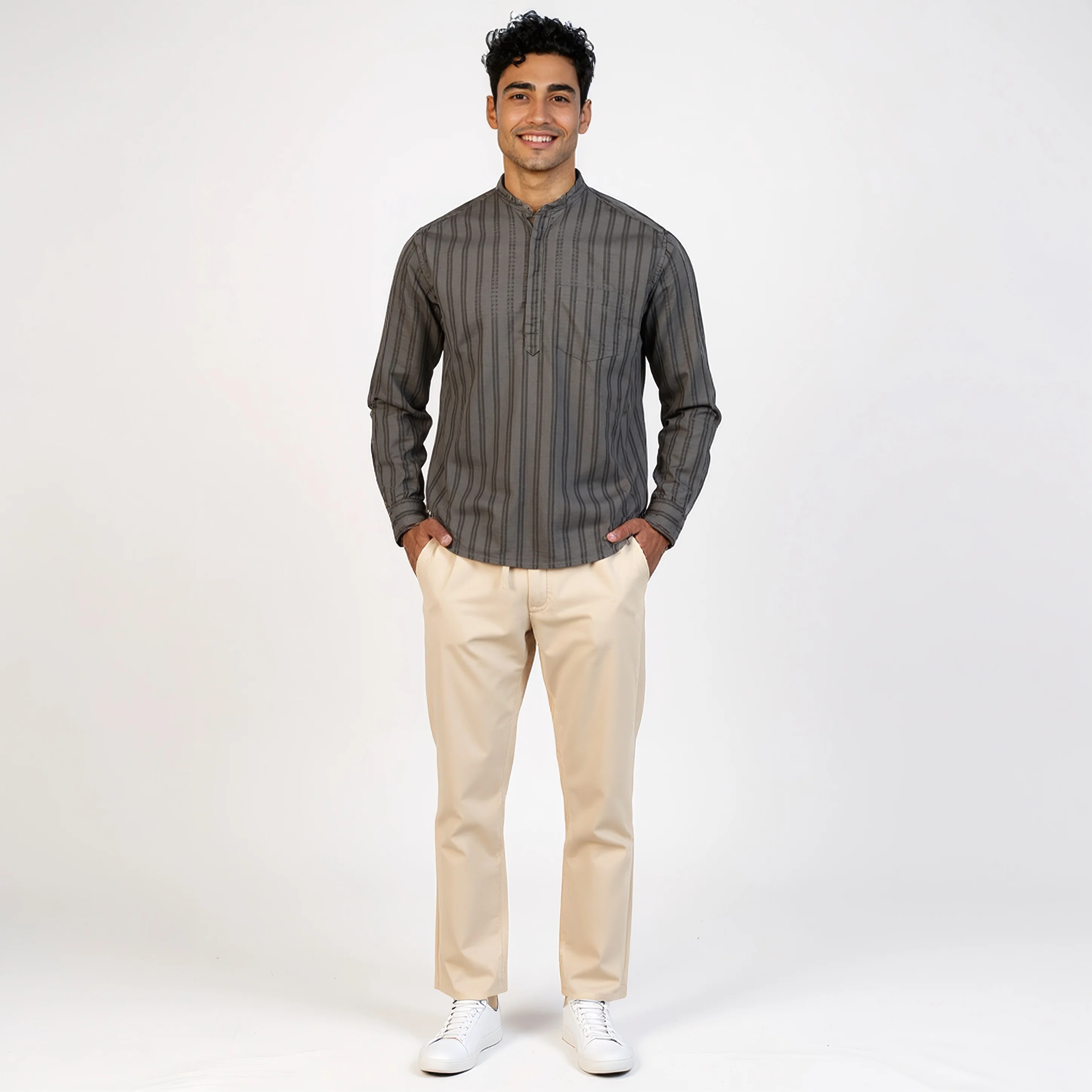 Cotton Striped Camper Shirt - Image 6
