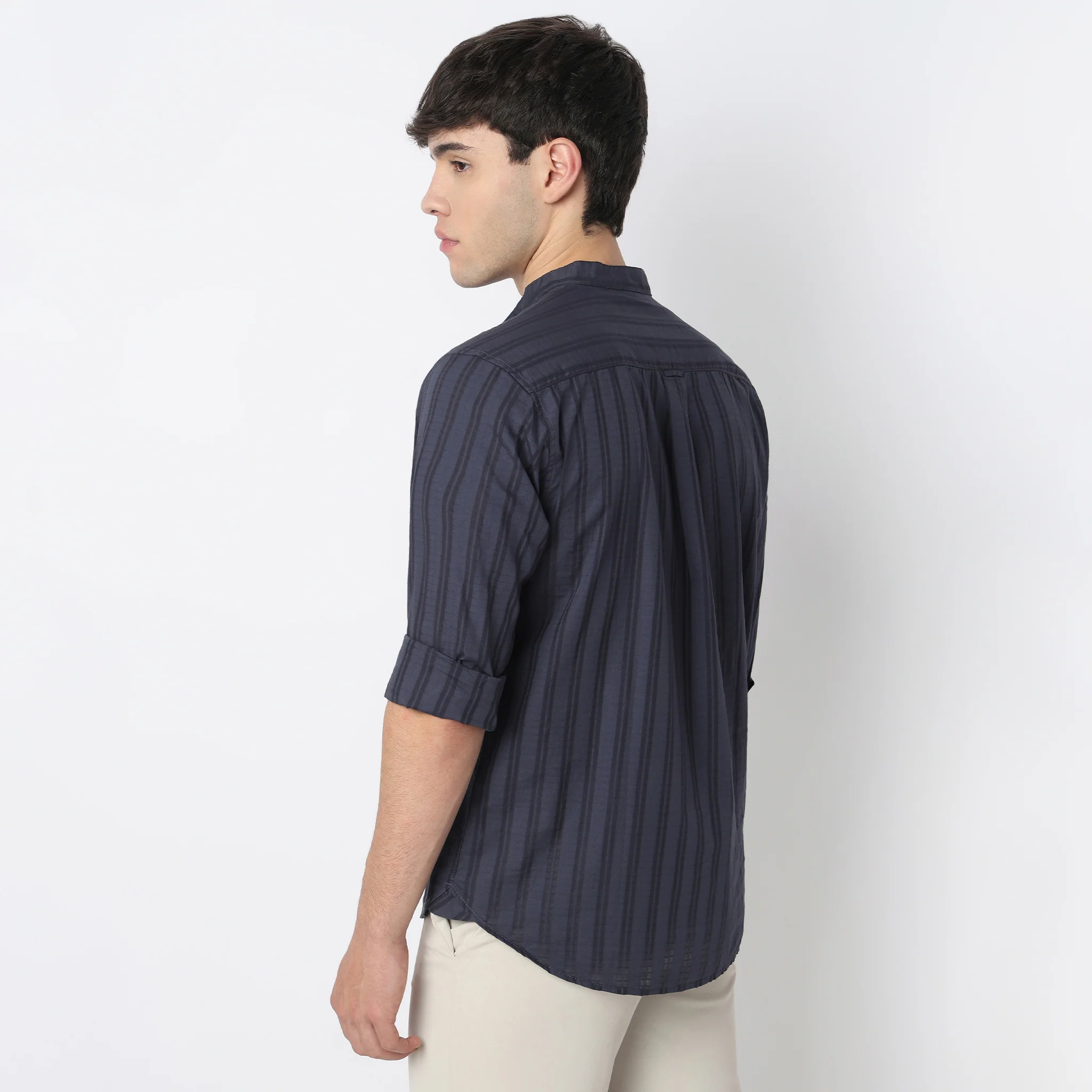 Cotton Striped Camper Shirt - Image 8