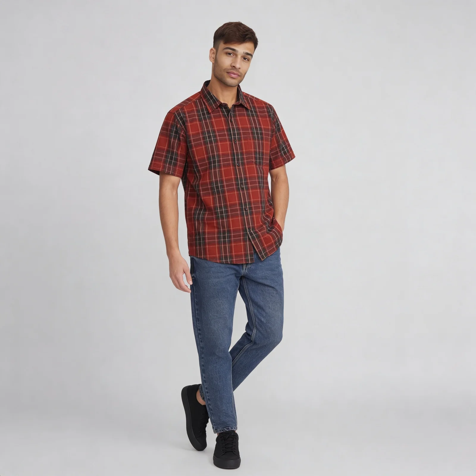 Cotton Striped Country Slub Shirt