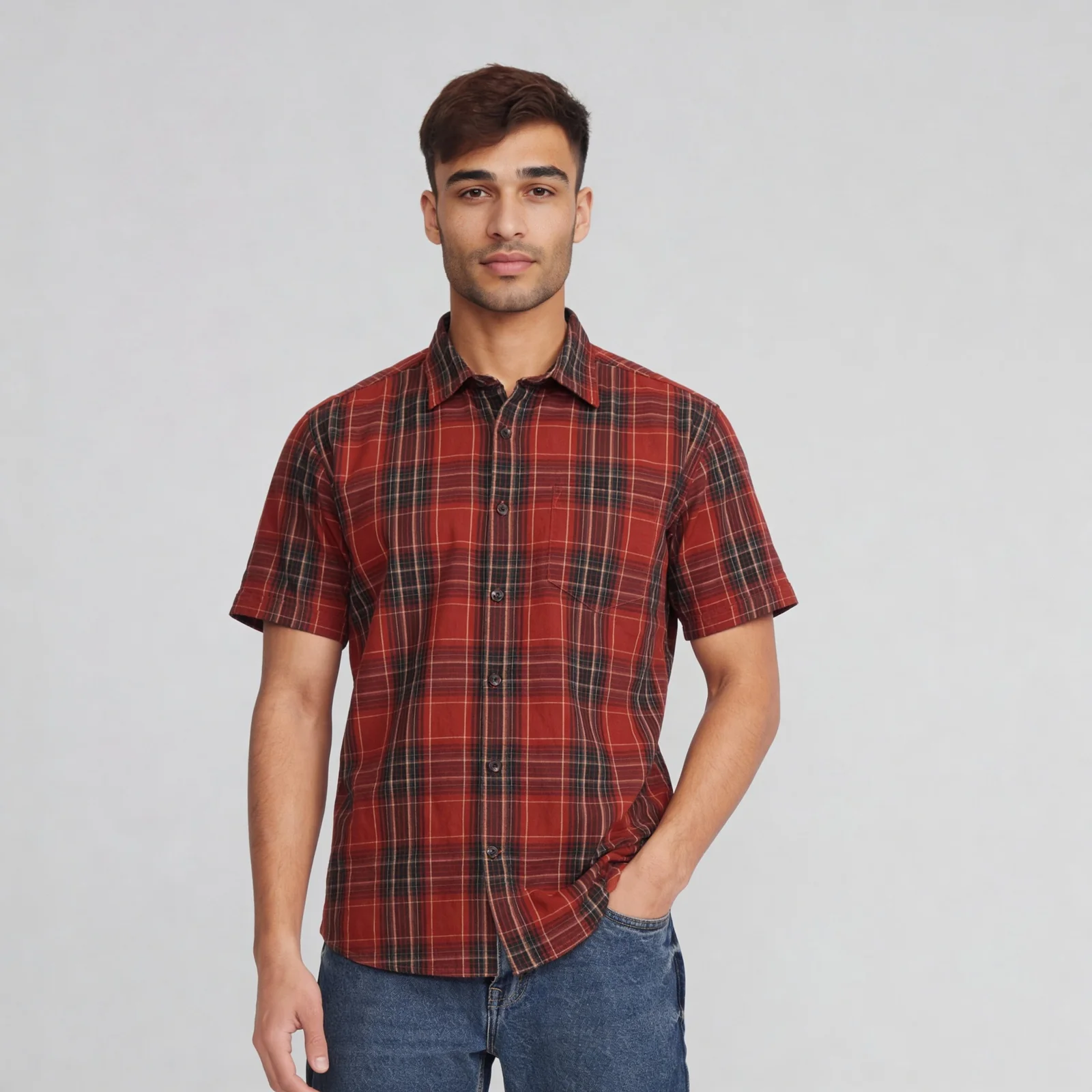 Cotton Striped Country Slub Shirt - Image 2