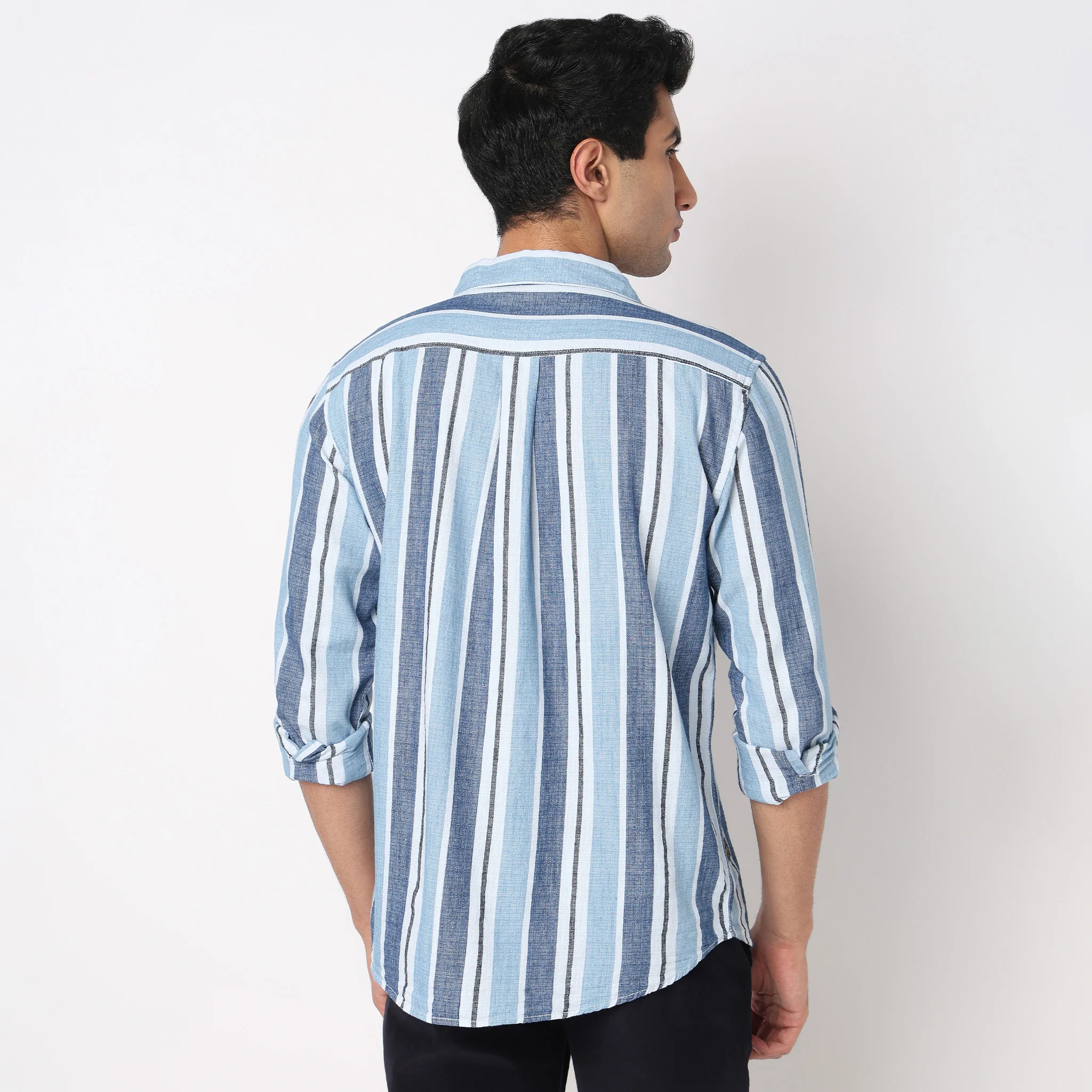 Cotton Striped Cruiser Shirt - Image 3