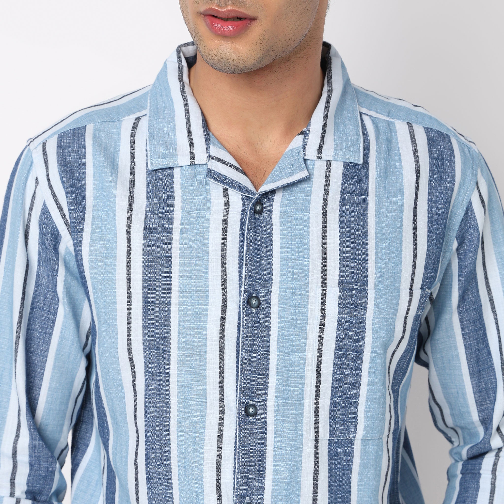 Cotton Striped Cruiser Shirt - Image 4