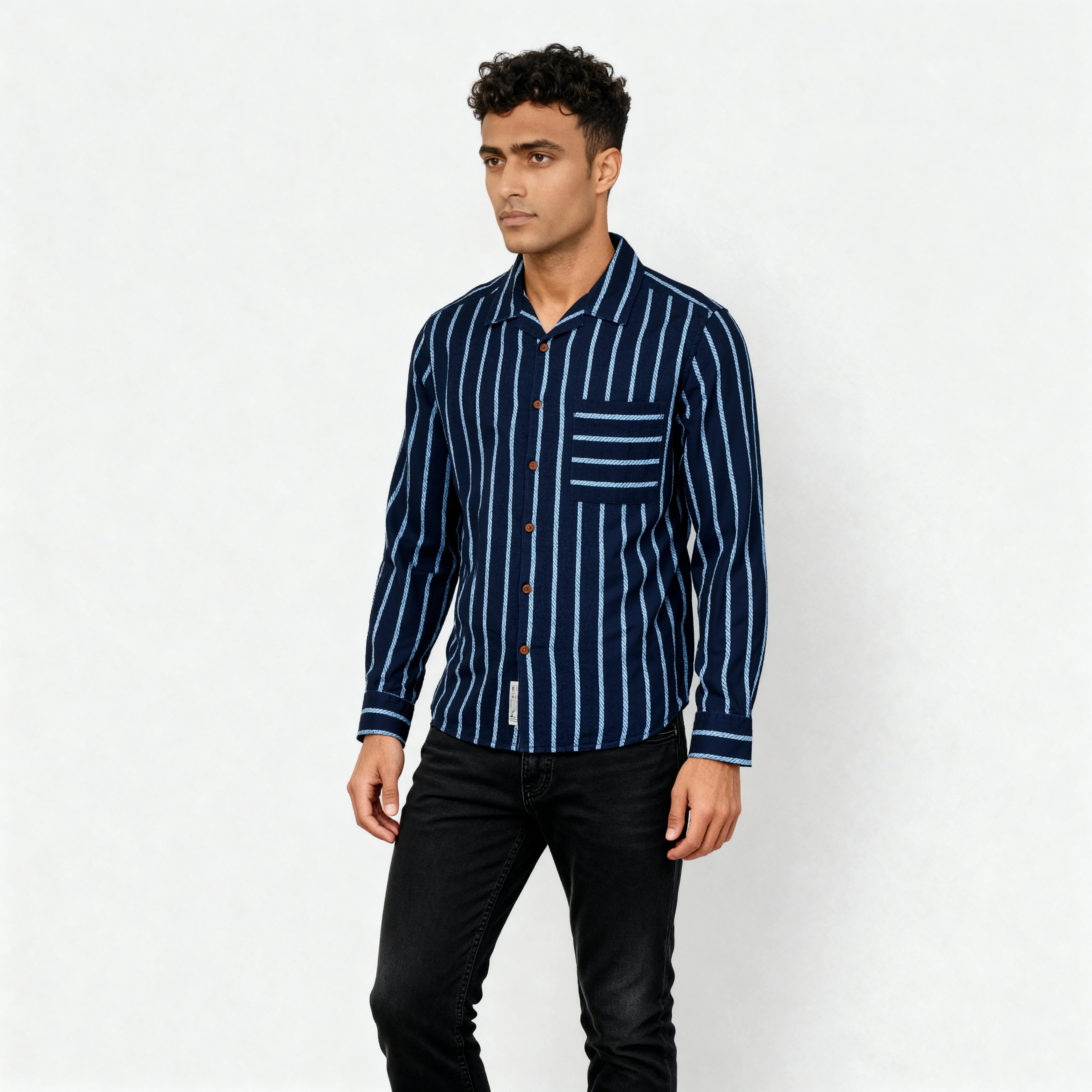 Cotton Striped Cruiser Shirt - Image 5