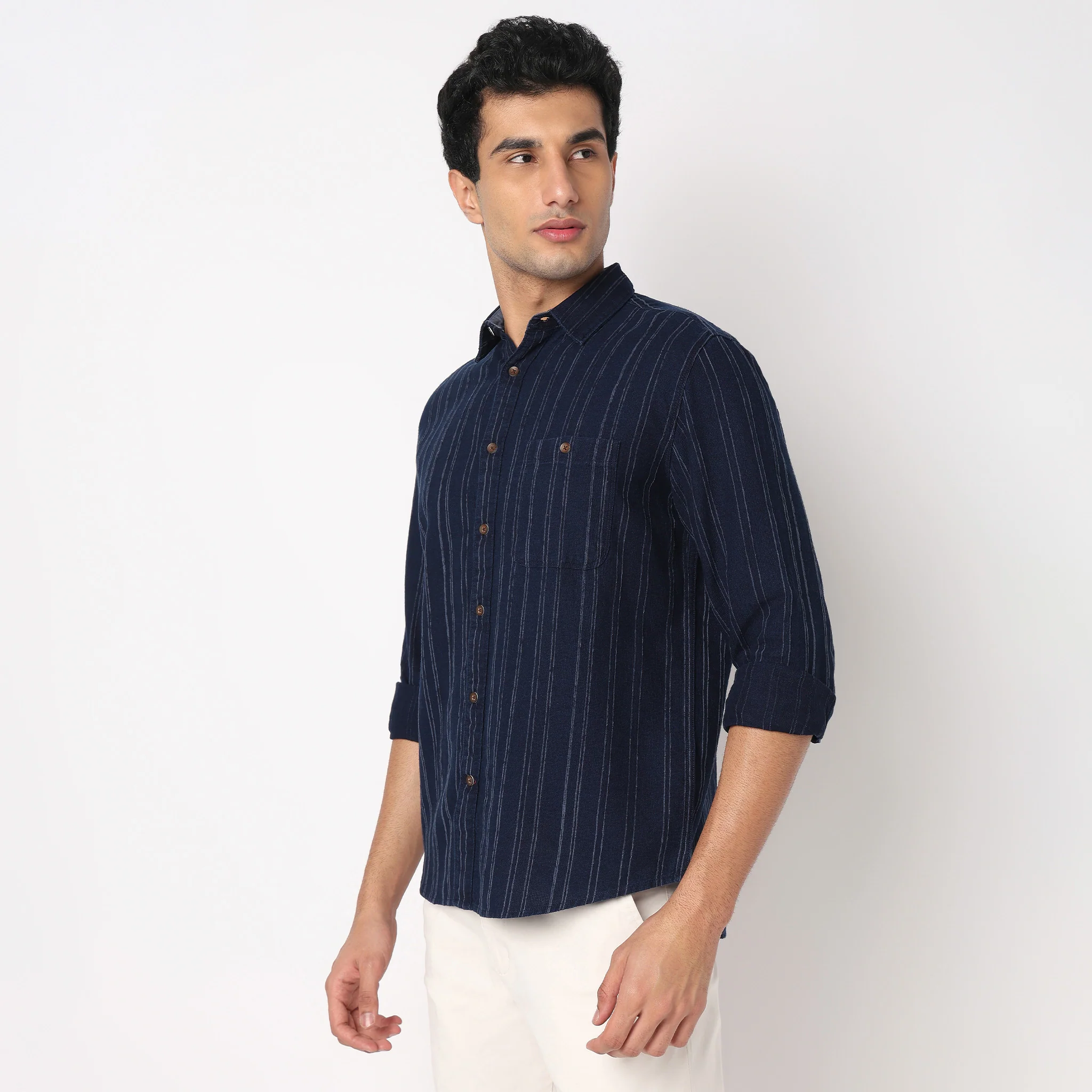 Cotton Striped Cruiser Shirt - Image 5