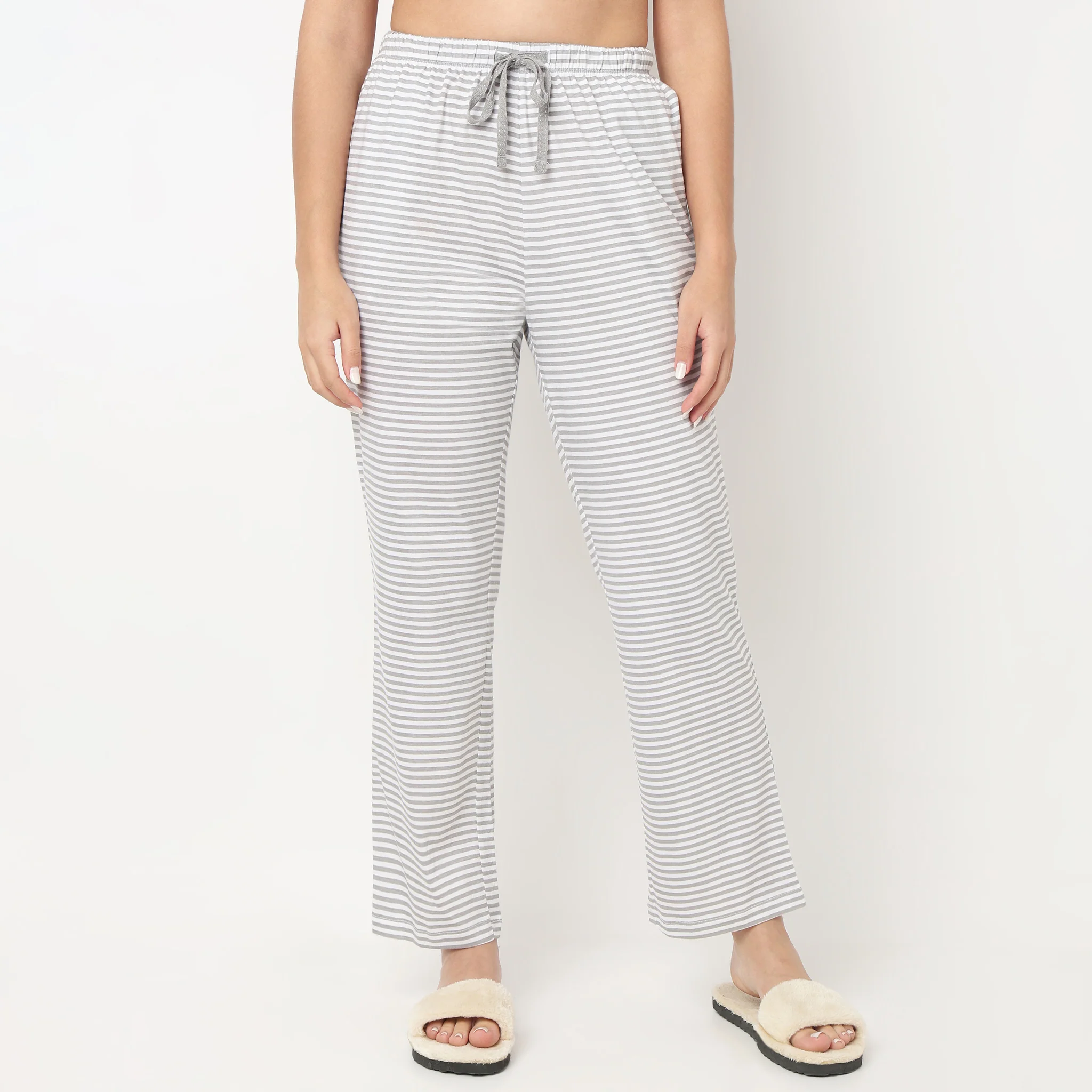 Cotton Striped Lounge Pyjama - Image 2