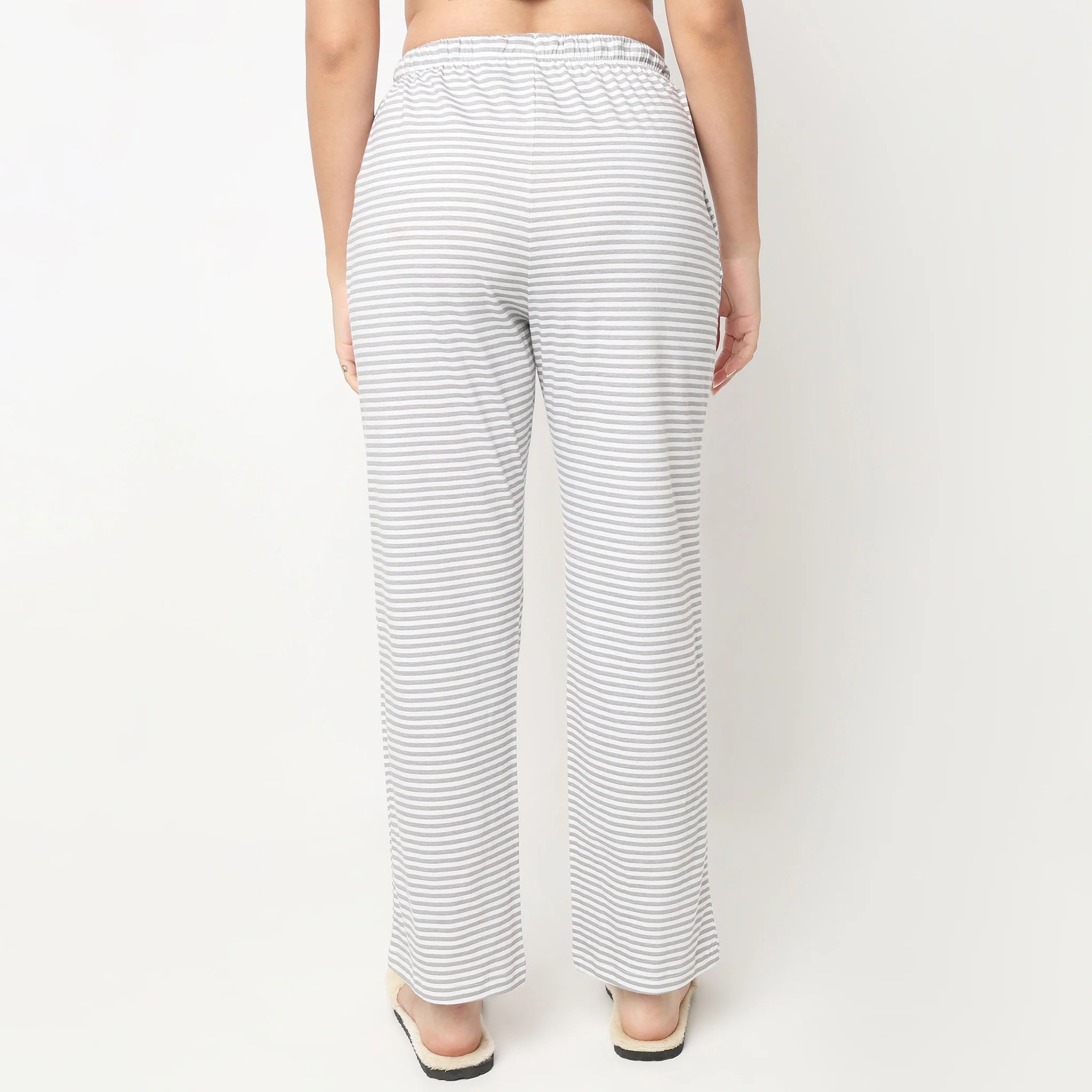 Cotton Striped Lounge Pyjama - Image 3