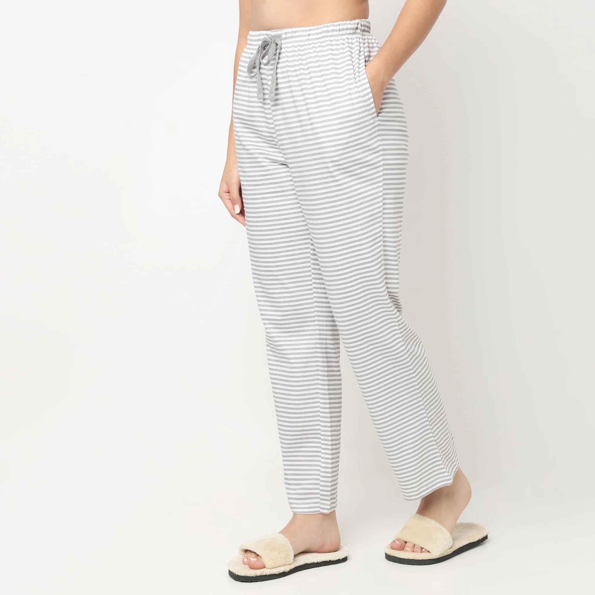 Cotton Striped Lounge Pyjama - Image 5
