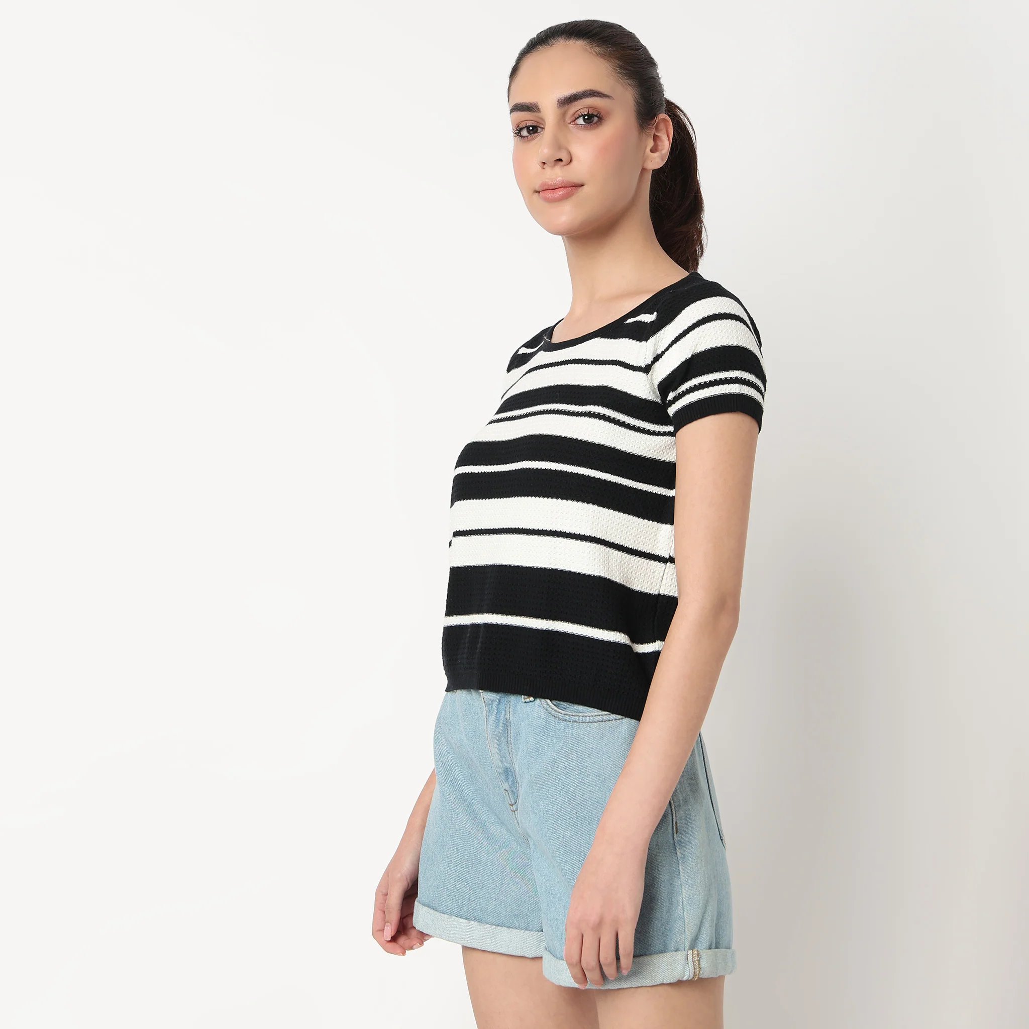 Cotton Striped T-Shirt - Image 5