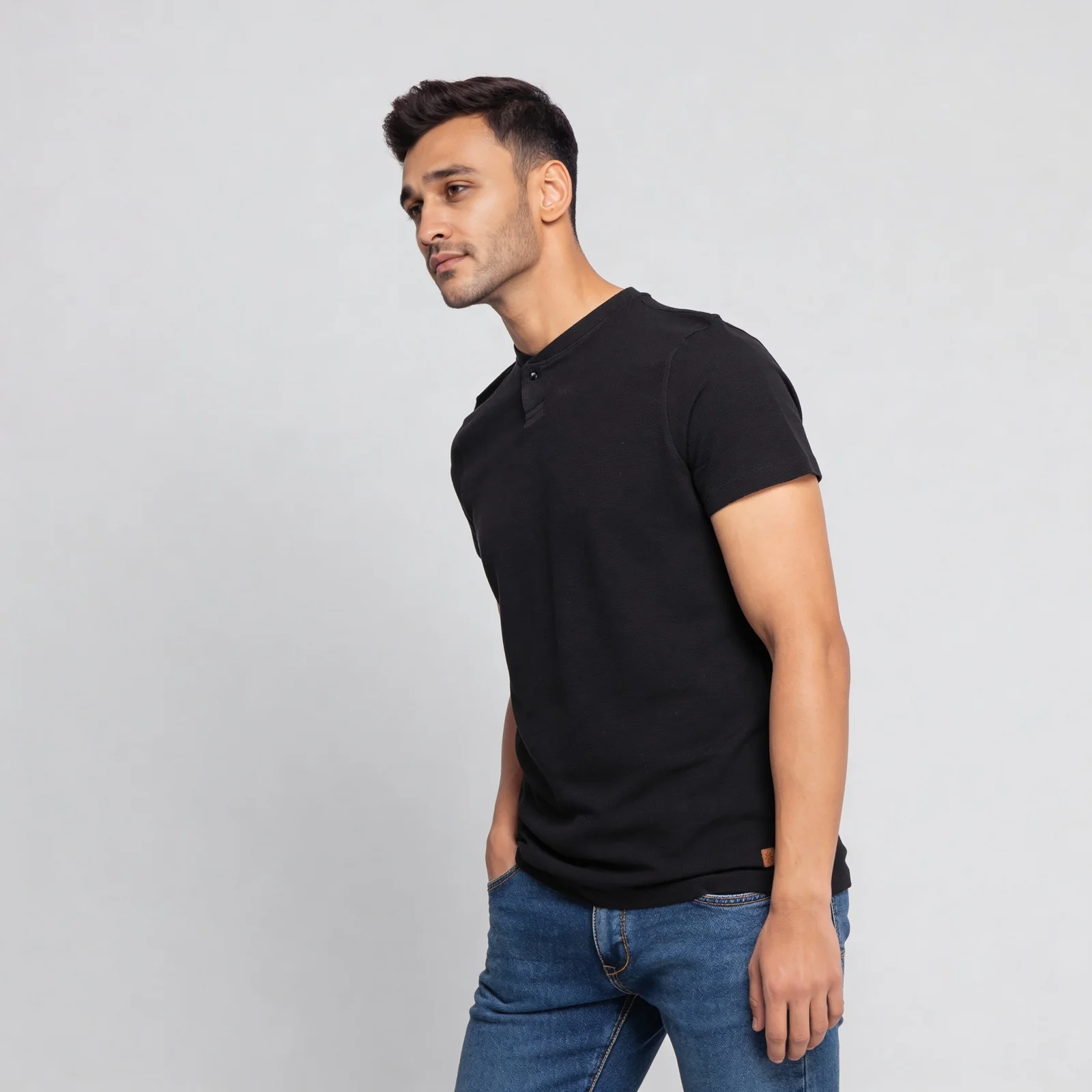 Cotton Structured Lumberjack T-Shirt - Image 10