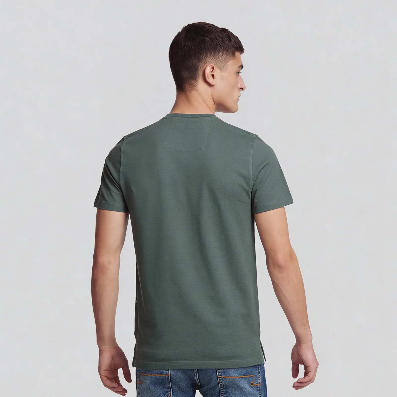 Cotton Structured Lumberjack T-Shirt - Image 13