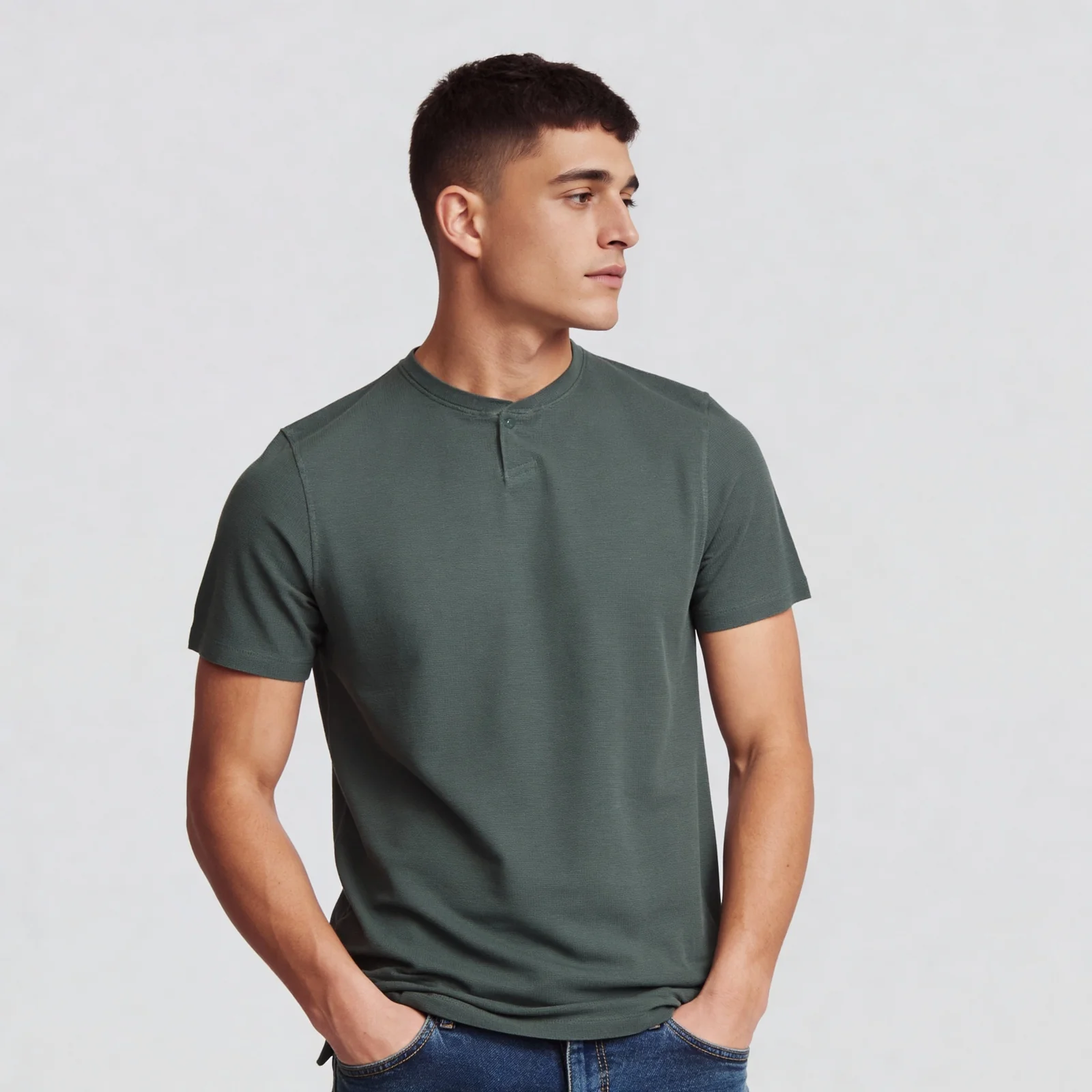 Cotton Structured Lumberjack T-Shirt - Image 15