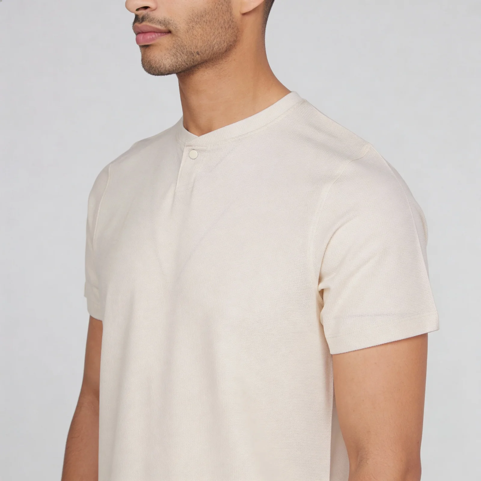 Cotton Structured Lumberjack T-Shirt - Image 4