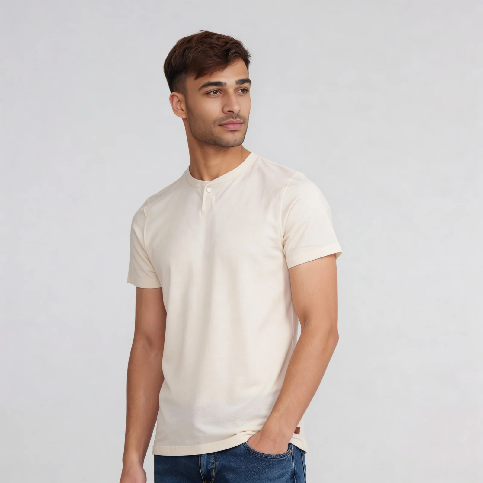 Cotton Structured Lumberjack T-Shirt - Image 5