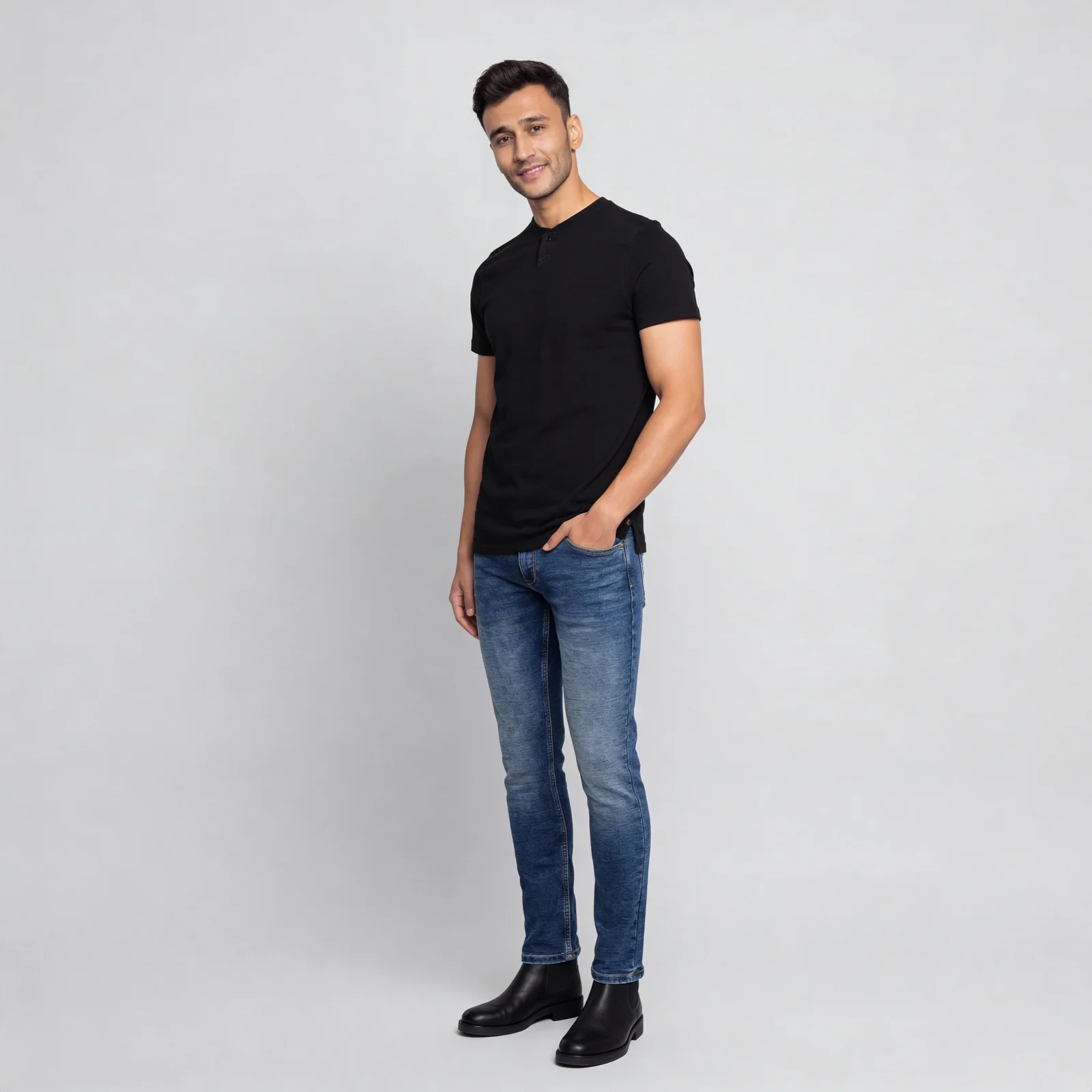 Cotton Structured Lumberjack T-Shirt - Image 6