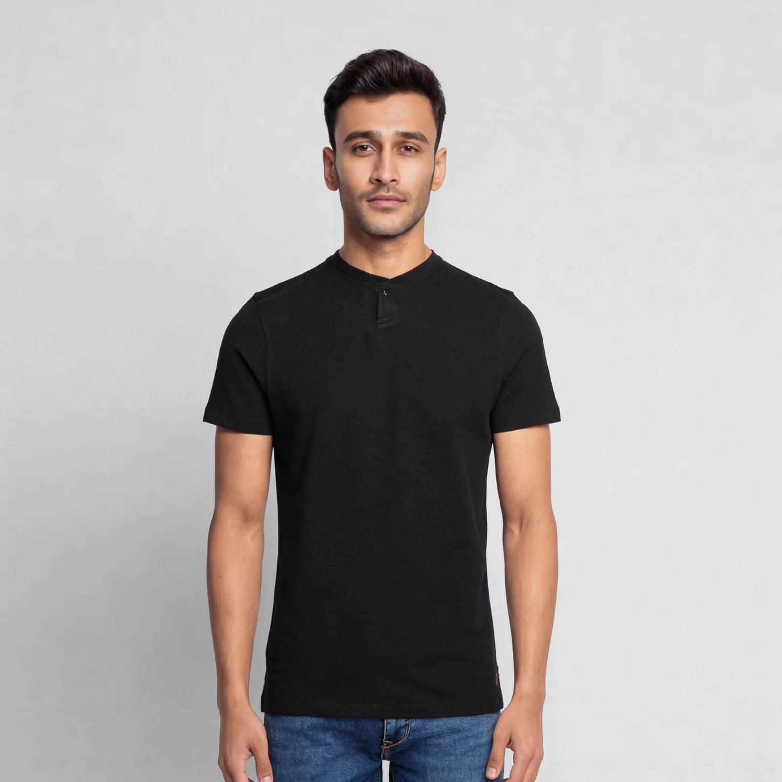 Cotton Structured Lumberjack T-Shirt - Image 7