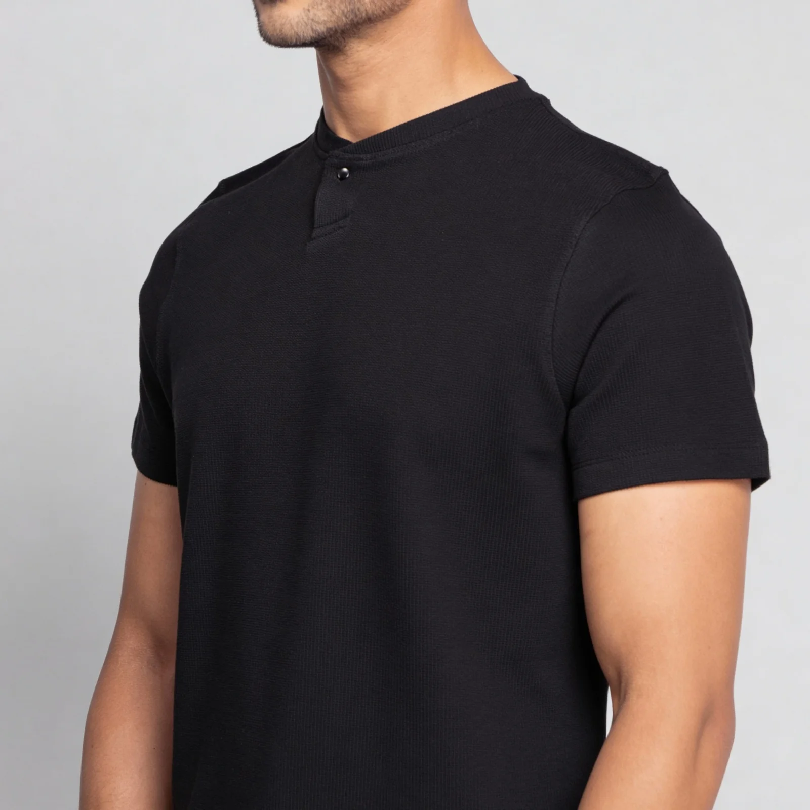 Cotton Structured Lumberjack T-Shirt - Image 9