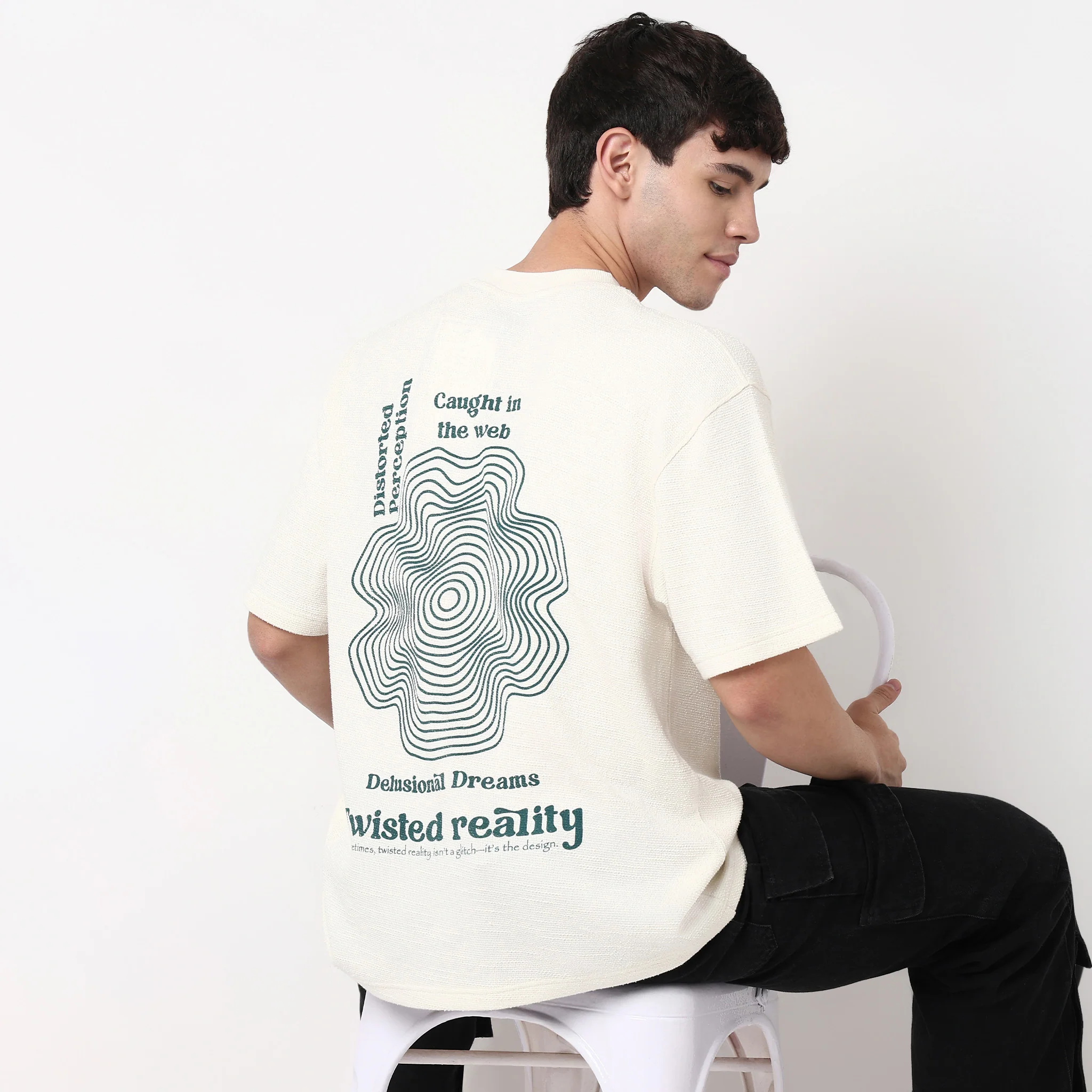Cotton Structured Oversized T-Shirt - Image 9
