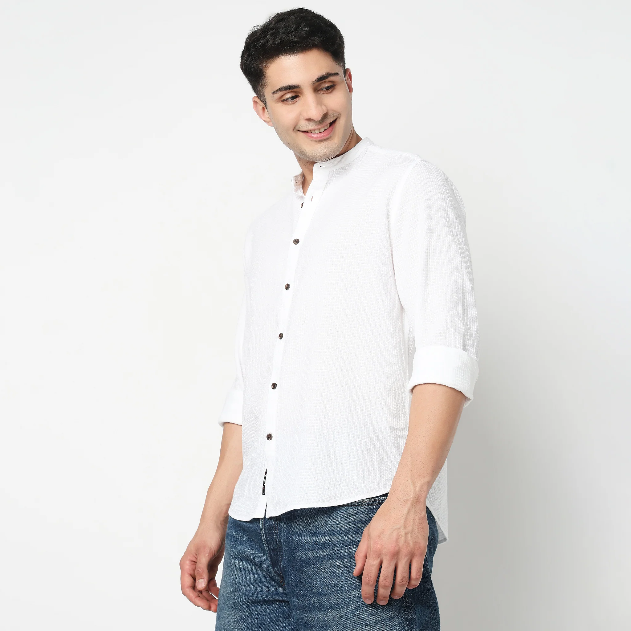 Cotton Textured Cuban Shirt - Image 5