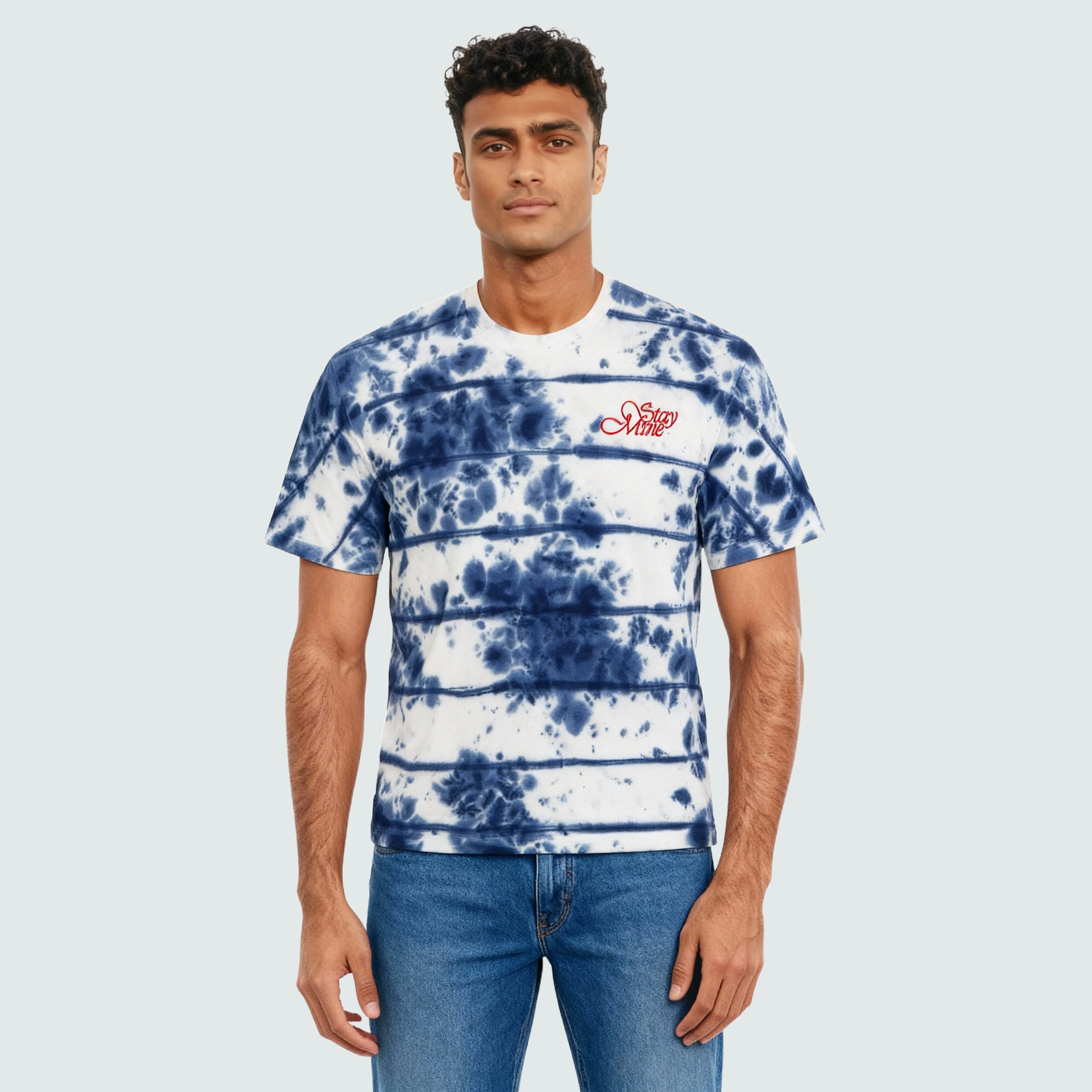 Cotton Tie and Dye Oversize Graphic T-Shirt - Image 2