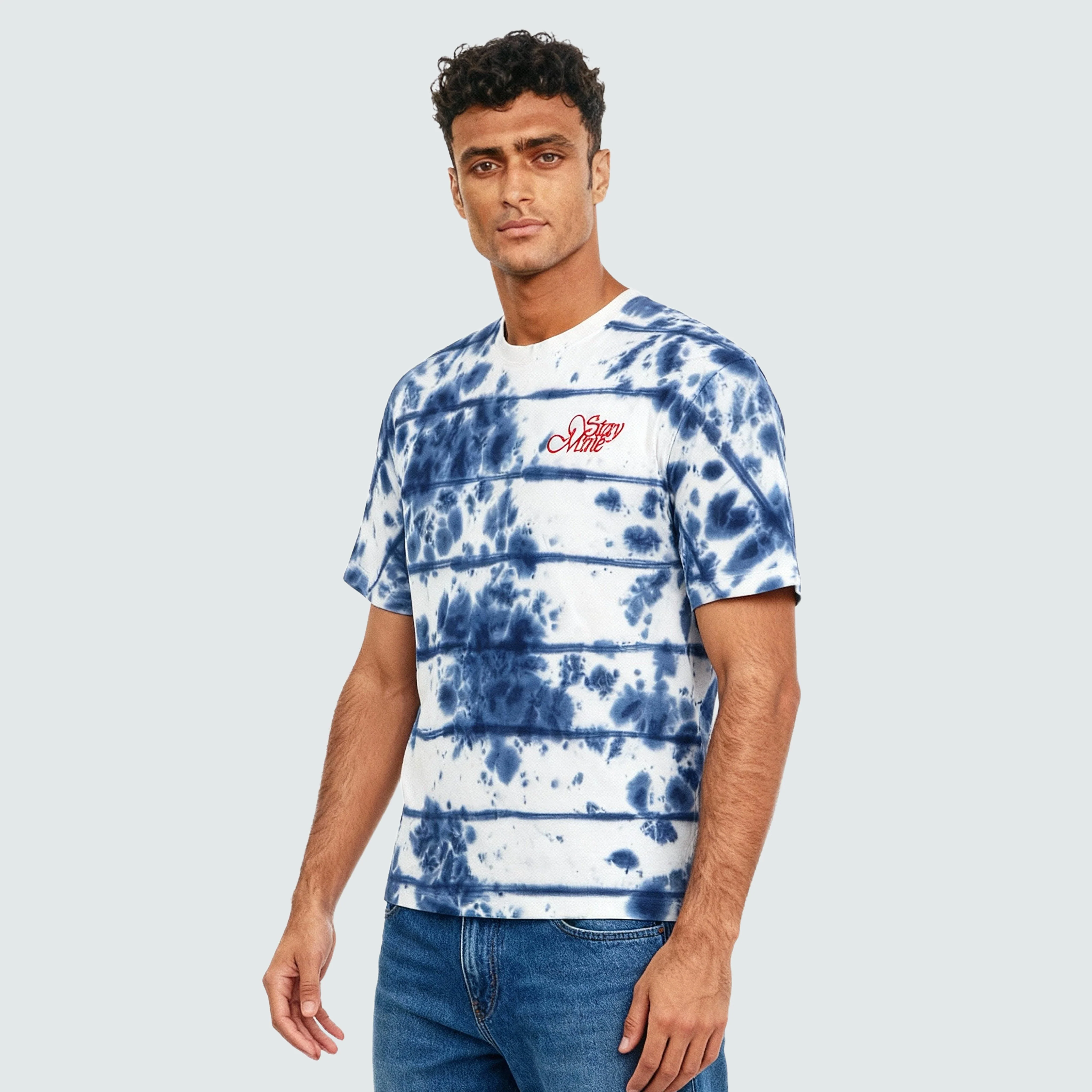 Cotton Tie and Dye Oversize Graphic T-Shirt - Image 5