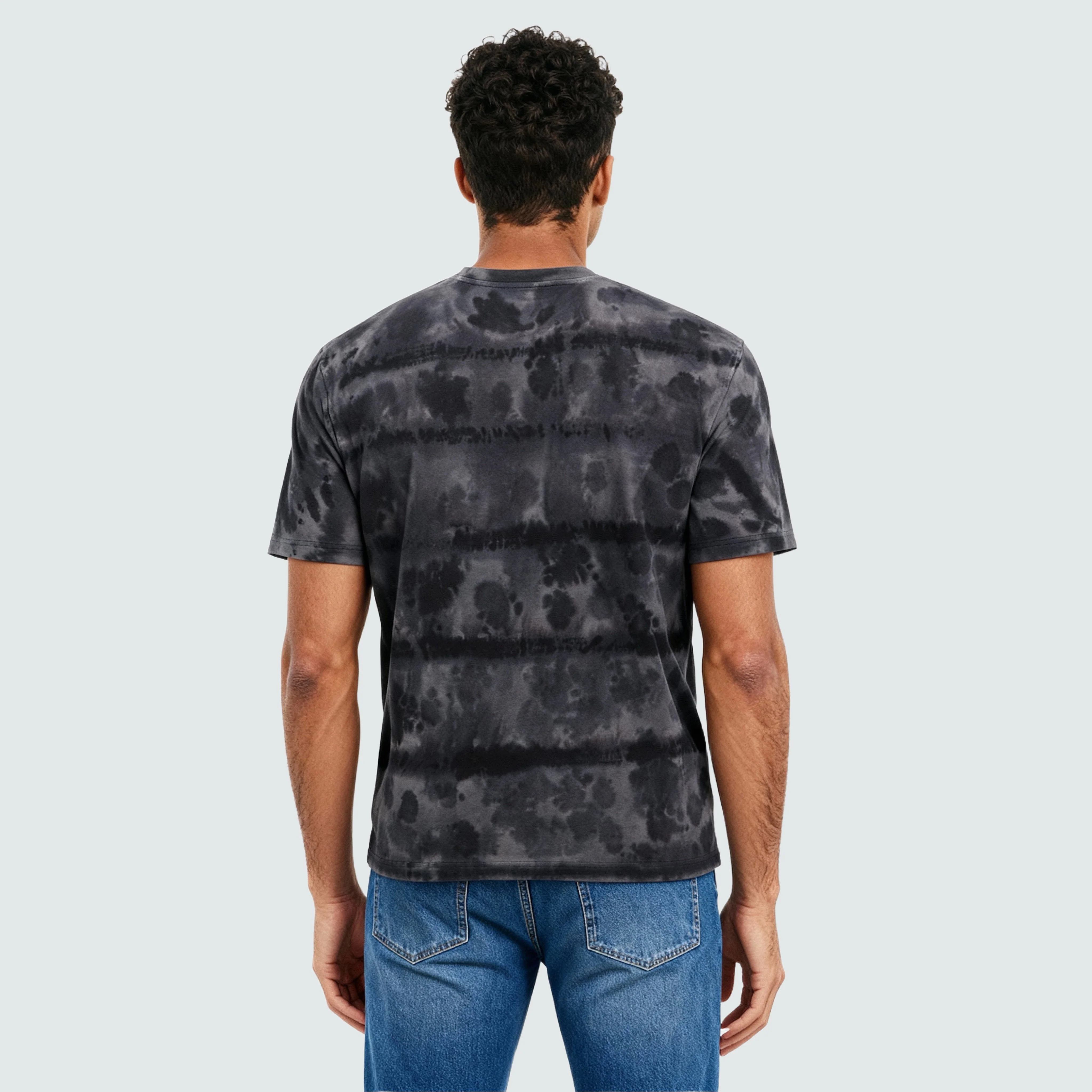 Cotton Tie and Dye Oversize Graphic T-Shirt - Image 3