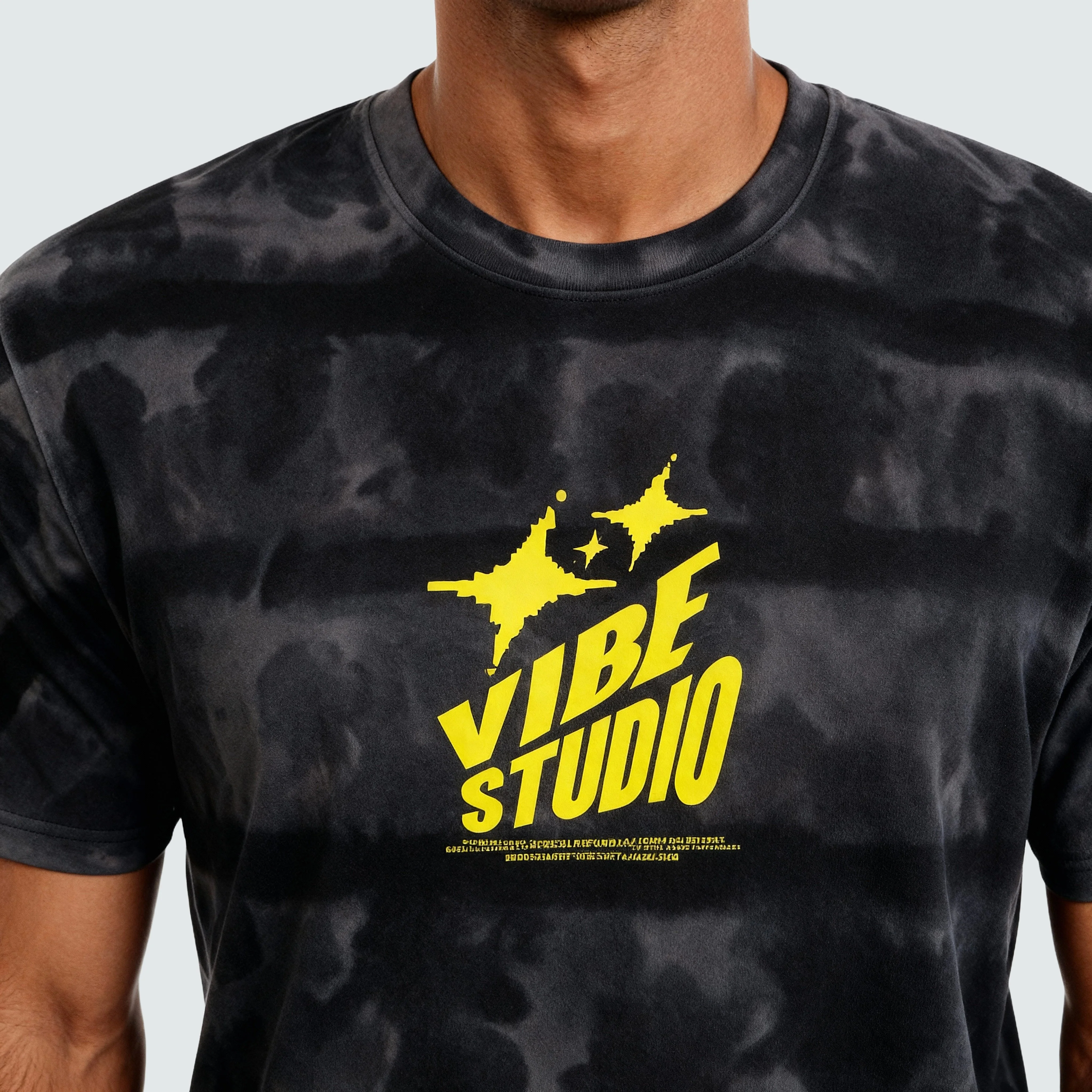 Cotton Tie and Dye Oversize Graphic T-Shirt - Image 4