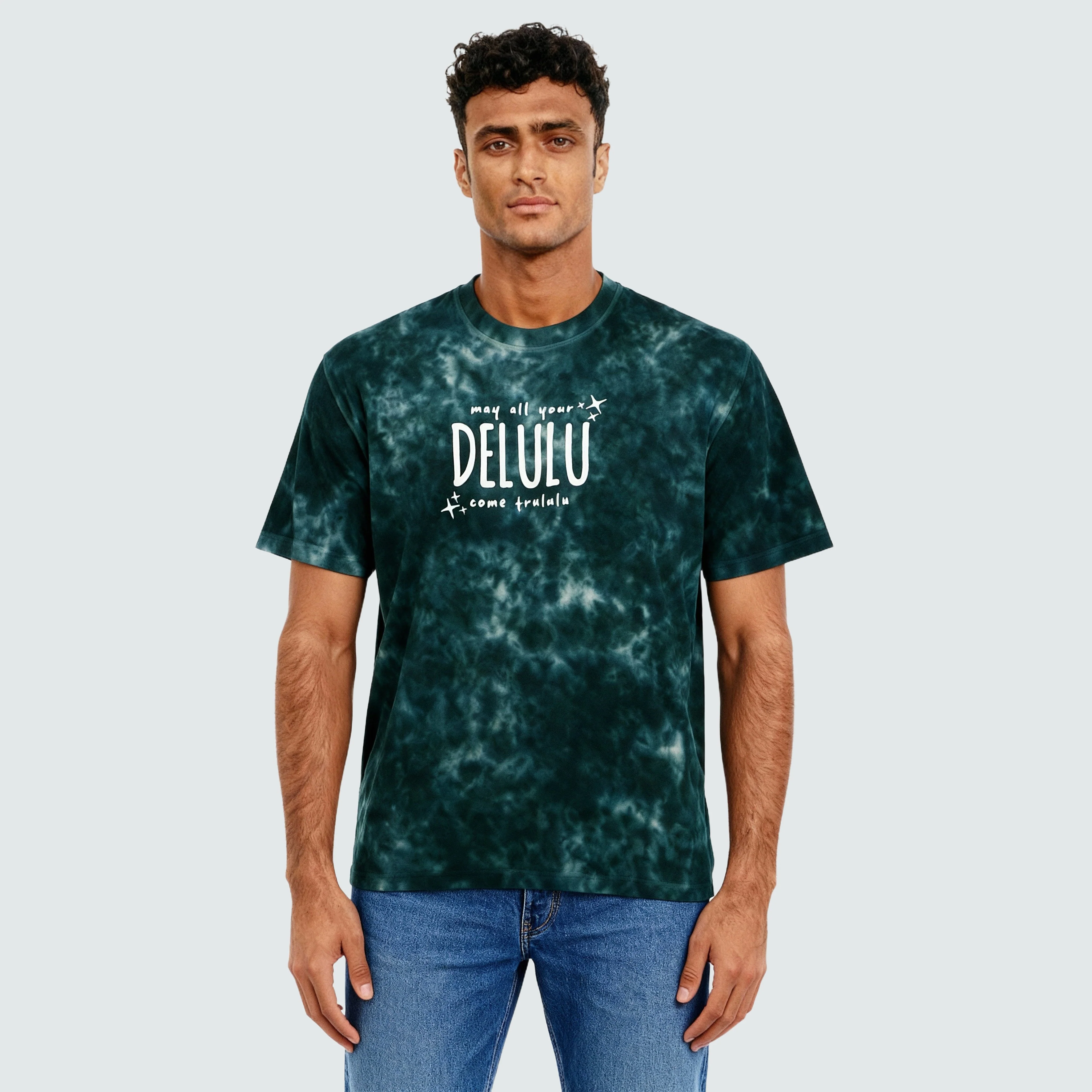 Cotton Tie and Dye Oversize Graphic T-Shirt - Image 2