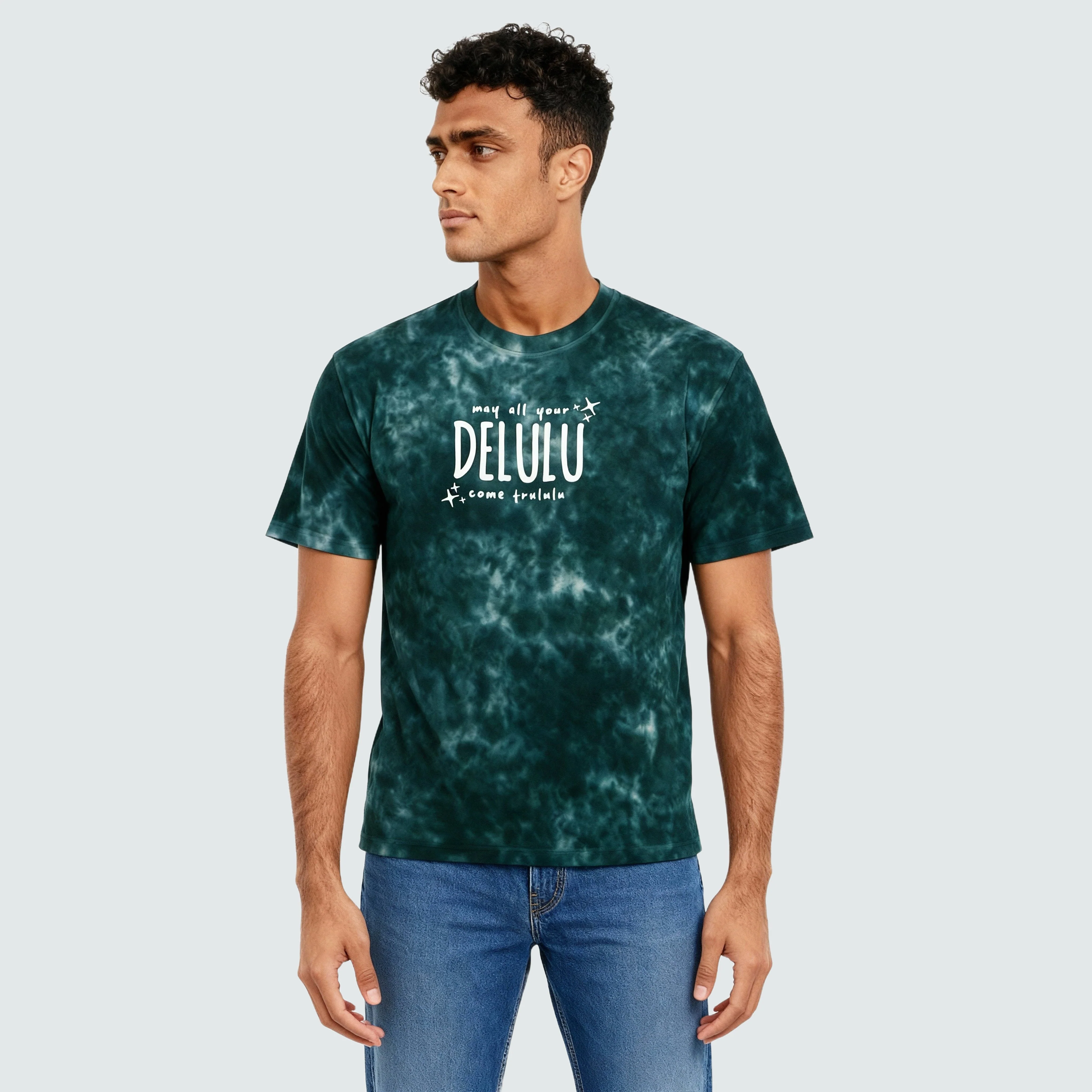 Cotton Tie and Dye Oversize Graphic T-Shirt - Image 5