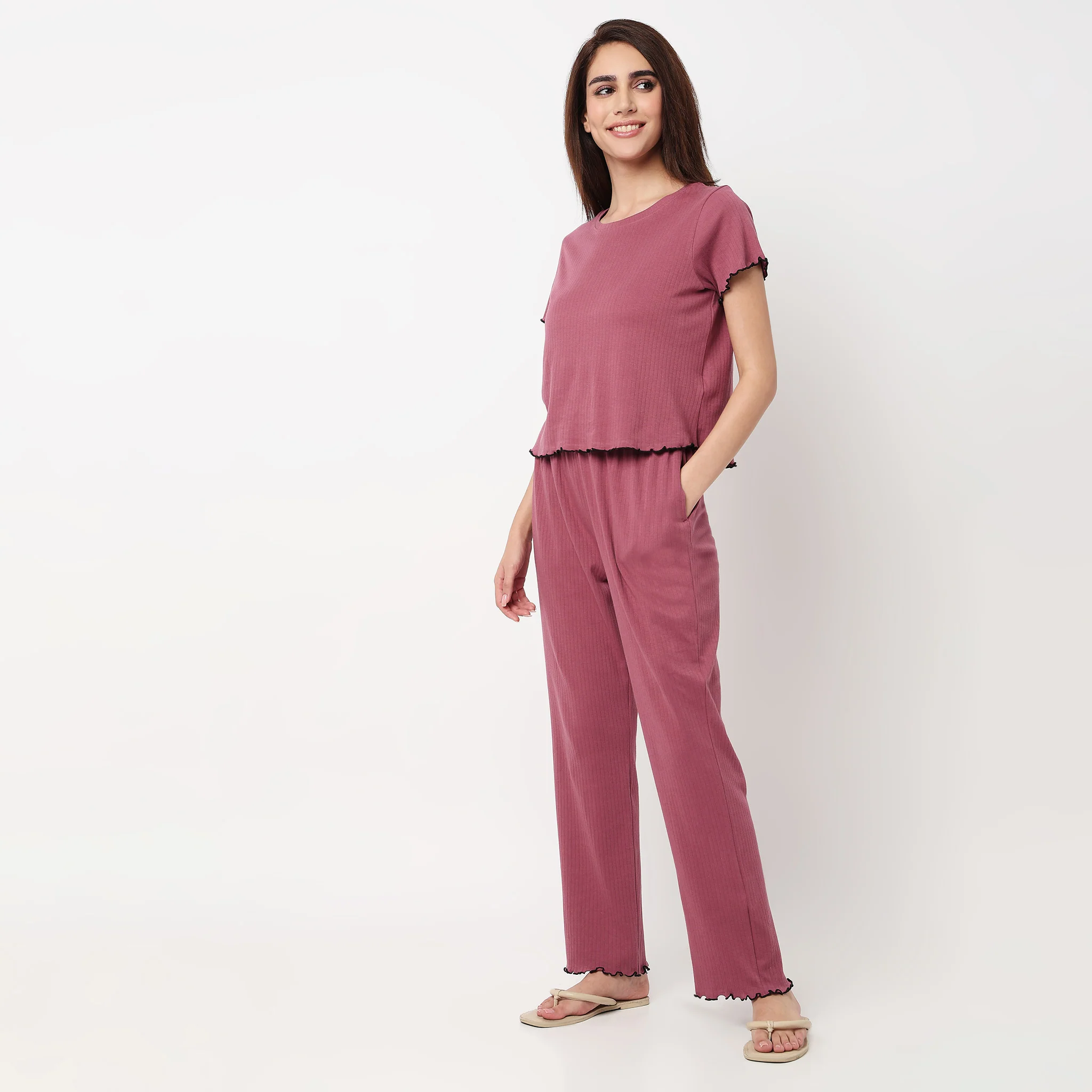 Cotton Top with Pyjama Sleepwear Sets - Image 5