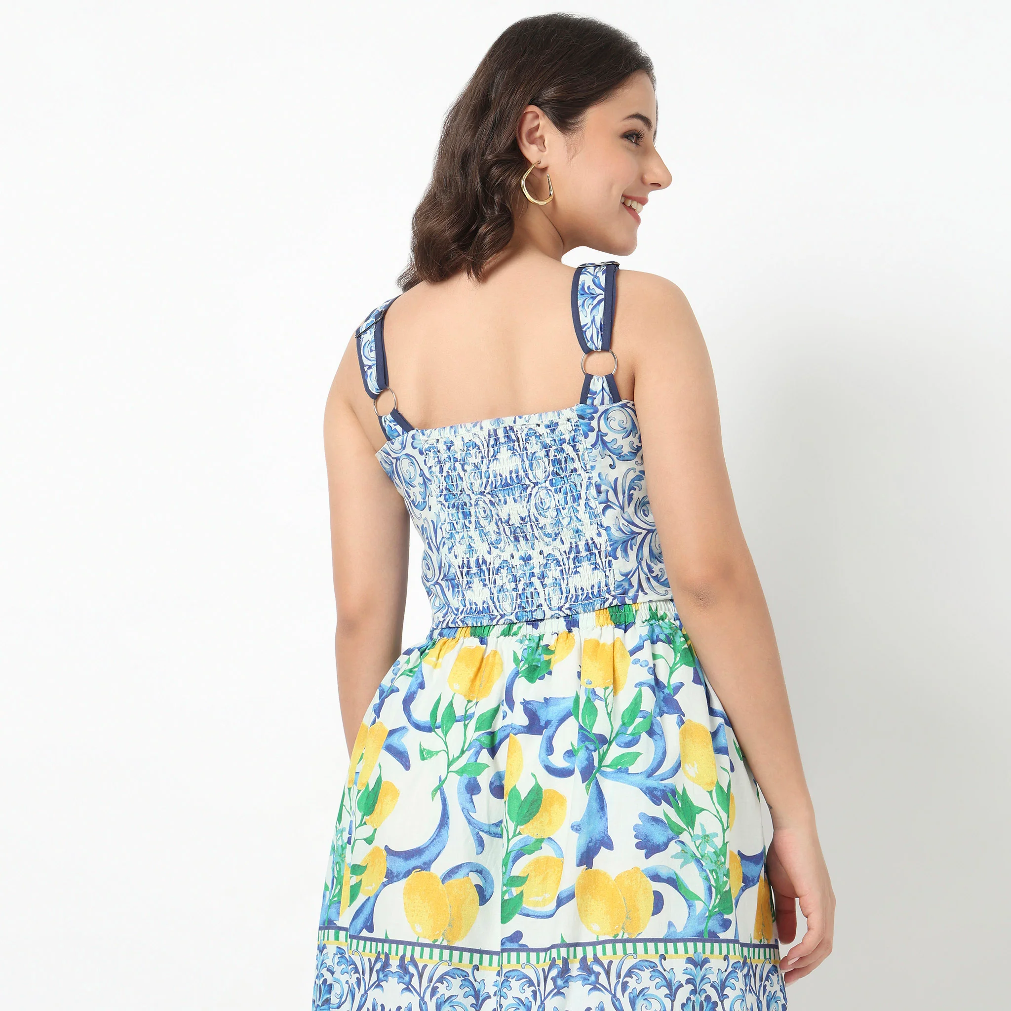 Cotton Tropical Cropped Betty Top - Image 3